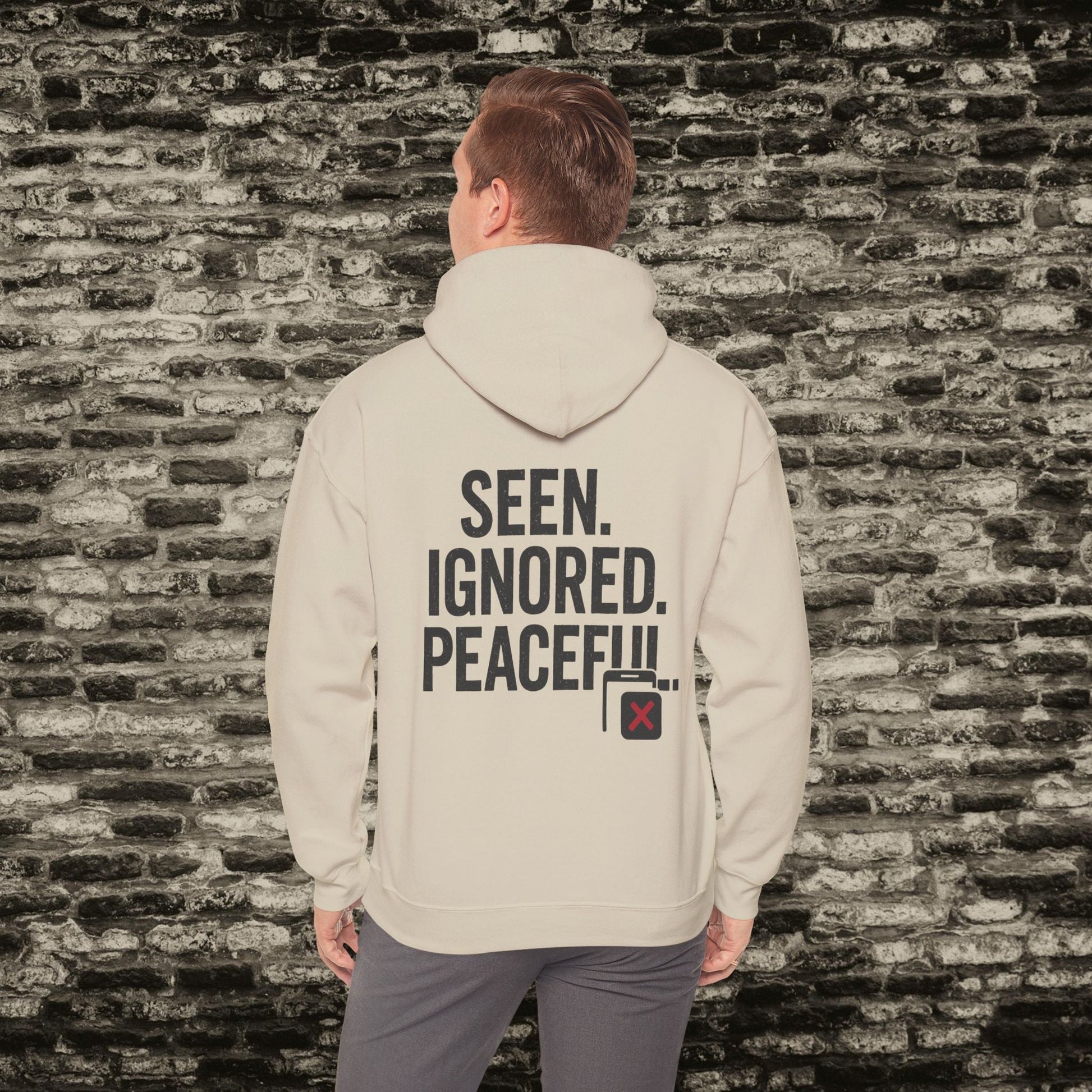 Delivered. No Response.” Hoodie – Anti-Social Drop Printify