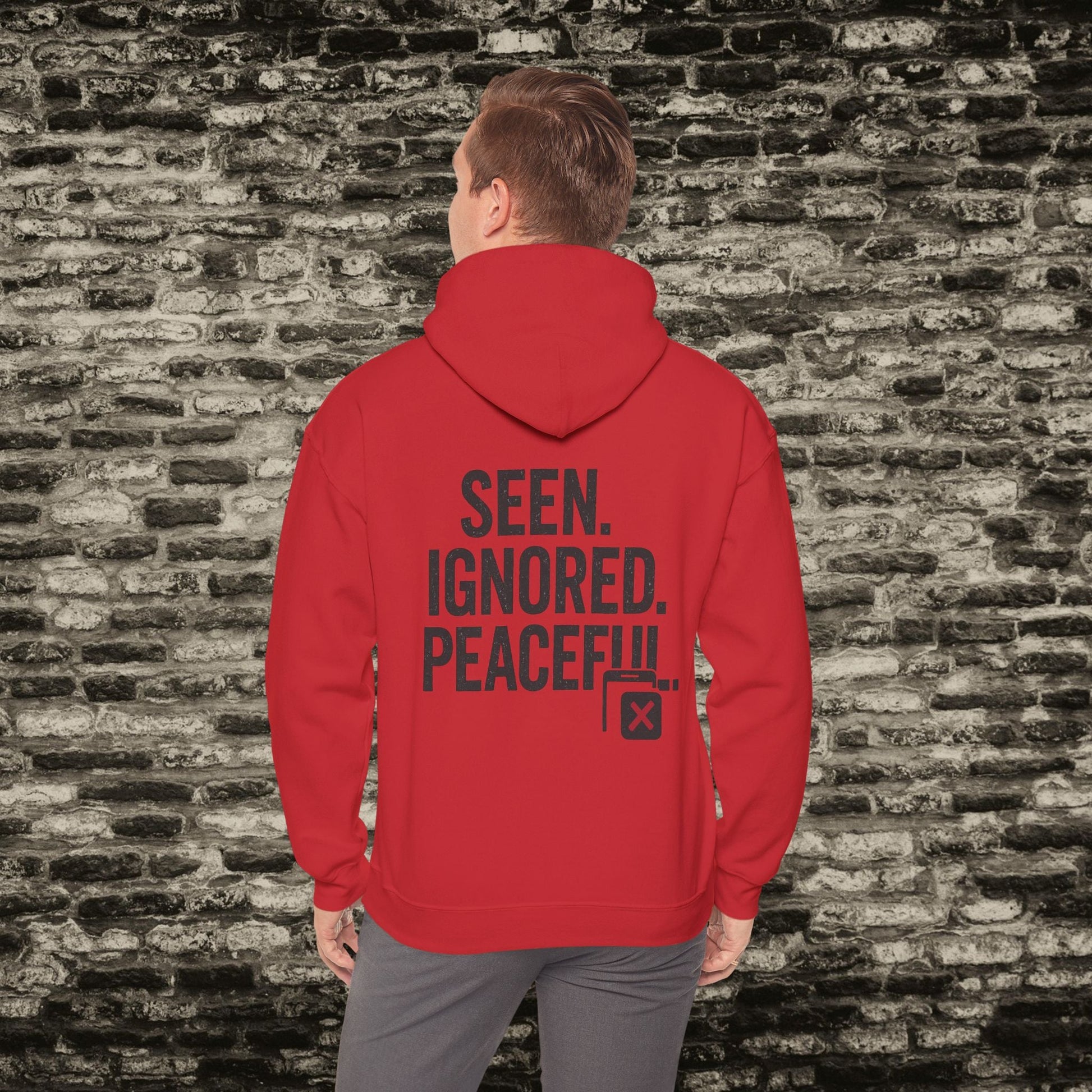 Delivered. No Response.” Hoodie – Anti-Social Drop Printify