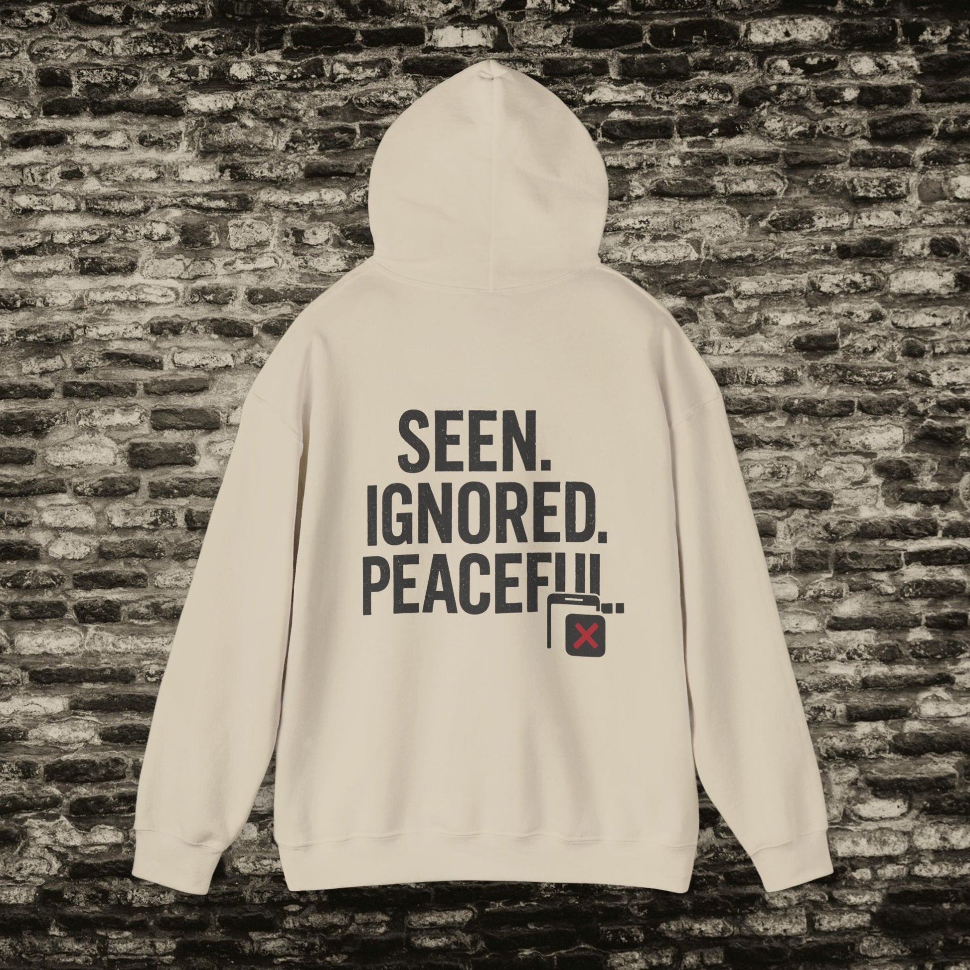 Delivered. No Response.” Hoodie – Anti-Social Drop Printify