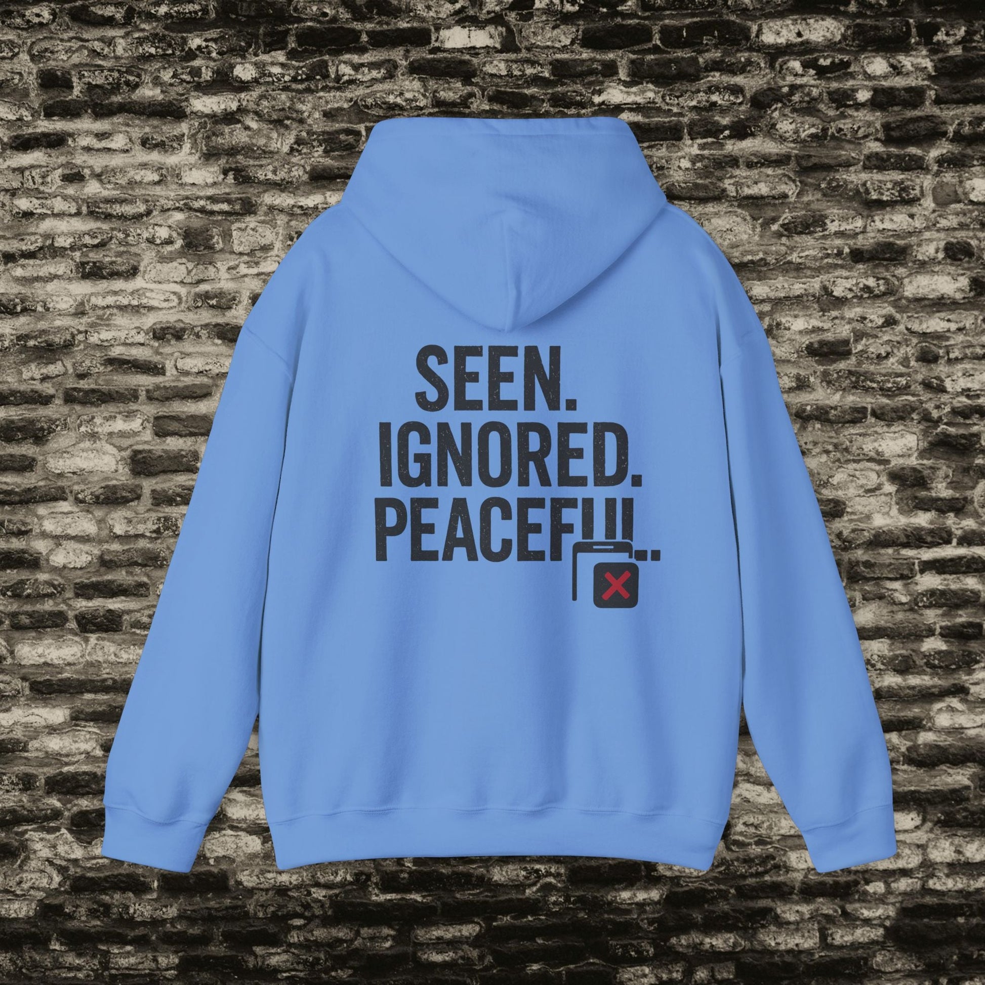 Delivered. No Response.” Hoodie – Anti-Social Drop Printify