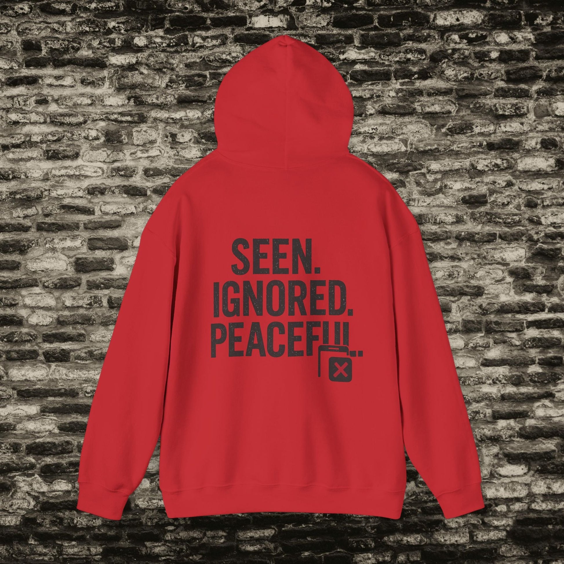 Delivered. No Response.” Hoodie – Anti-Social Drop Printify
