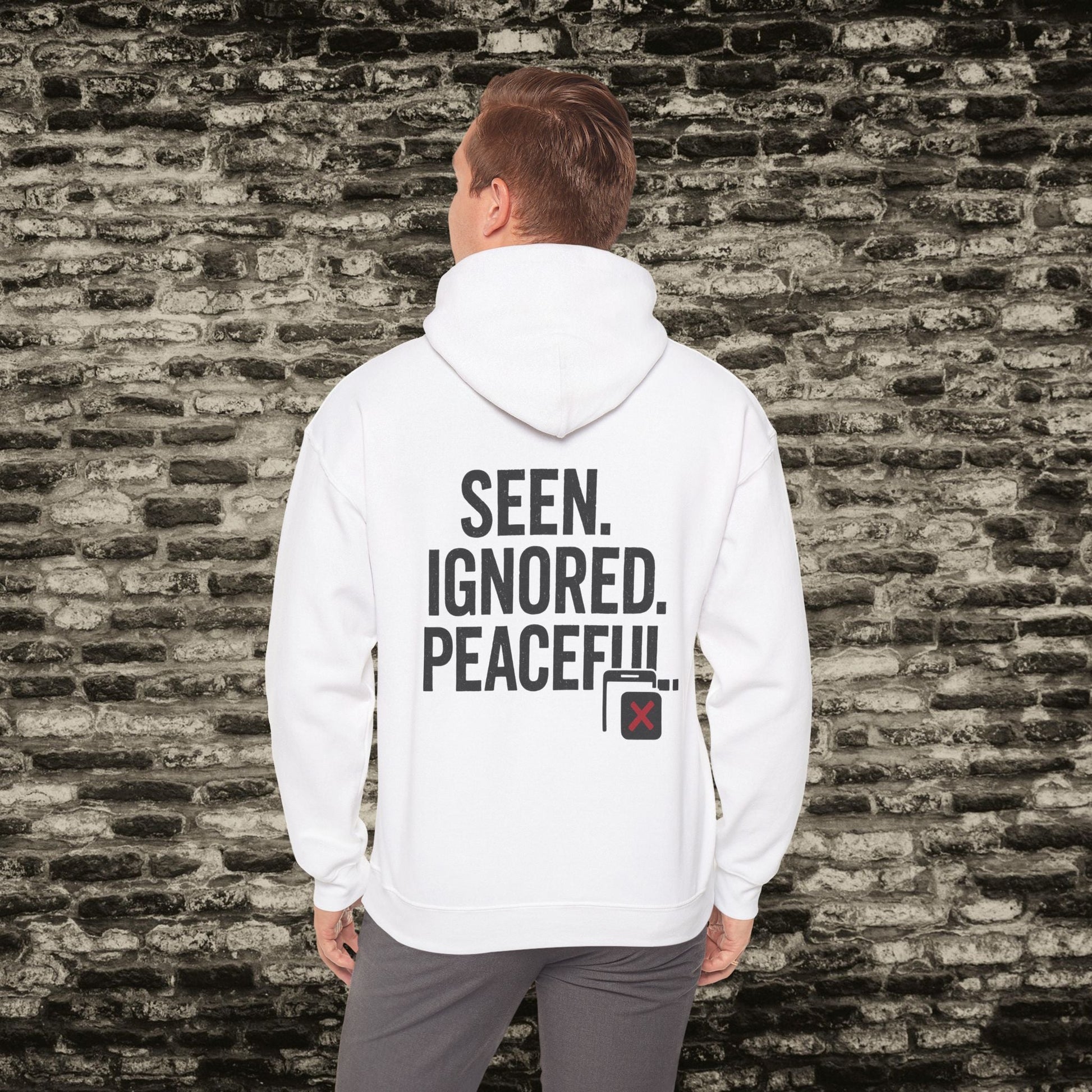 Delivered. No Response.” Hoodie – Anti-Social Drop Printify