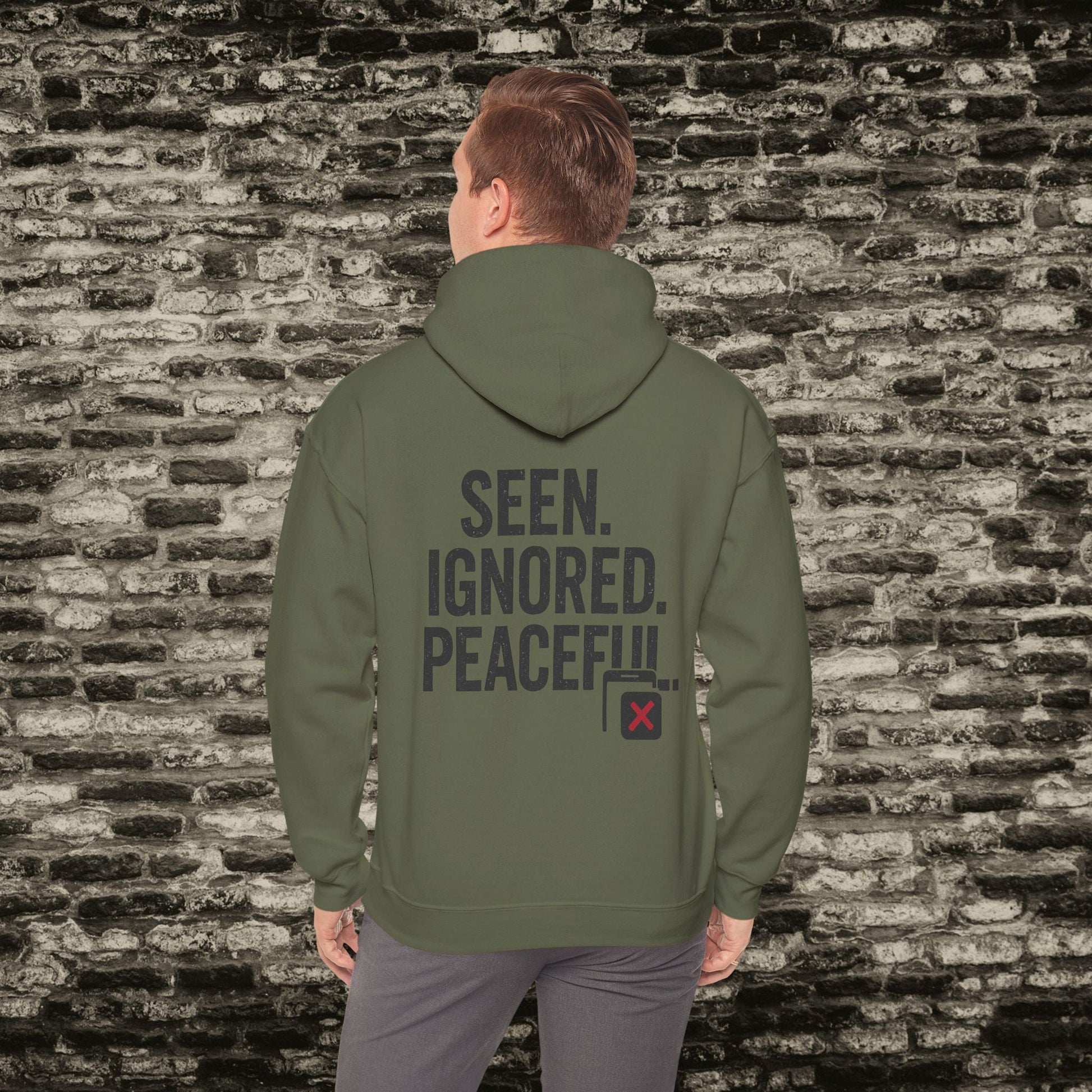 Delivered. No Response.” Hoodie – Anti-Social Drop Printify