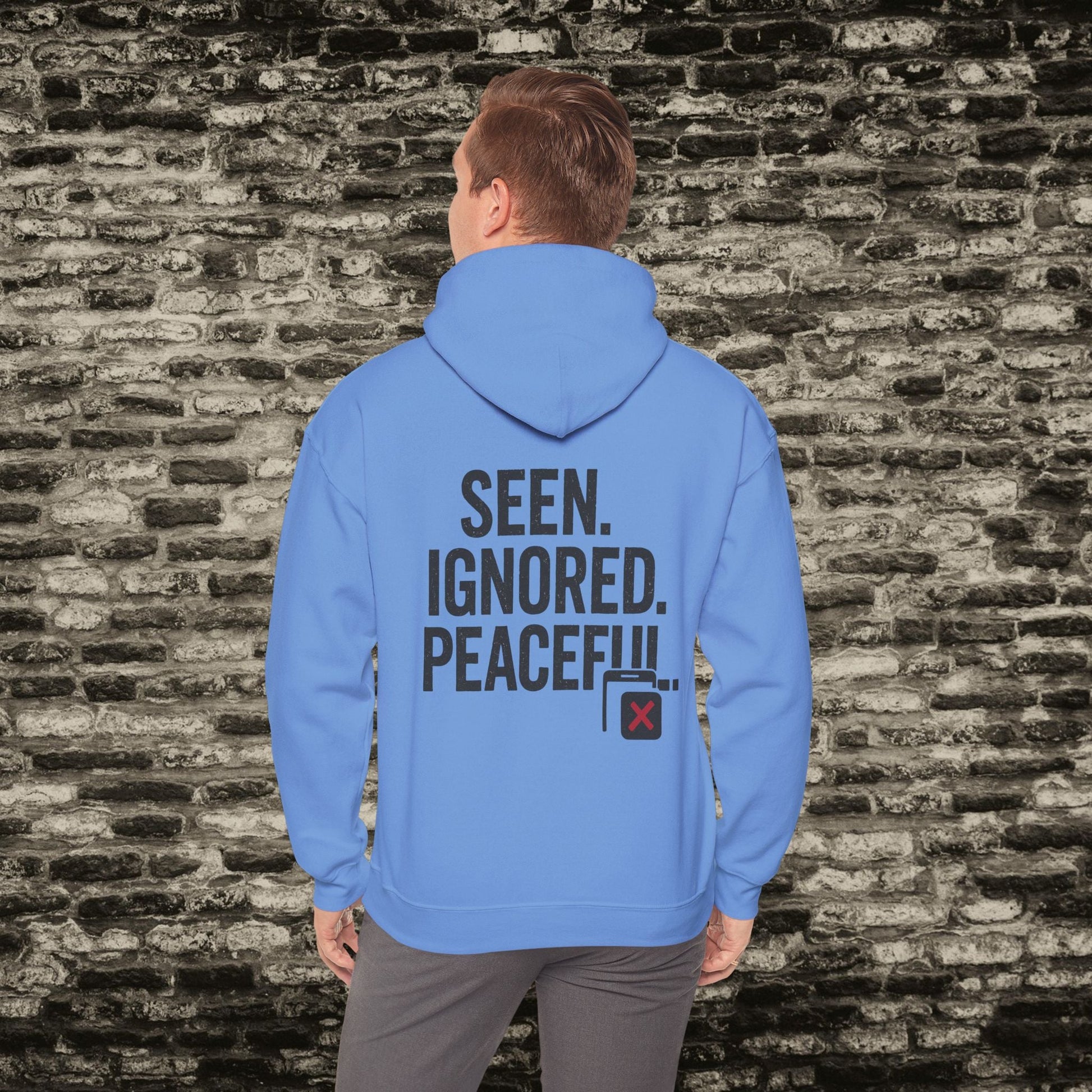 Delivered. No Response.” Hoodie – Anti-Social Drop Printify