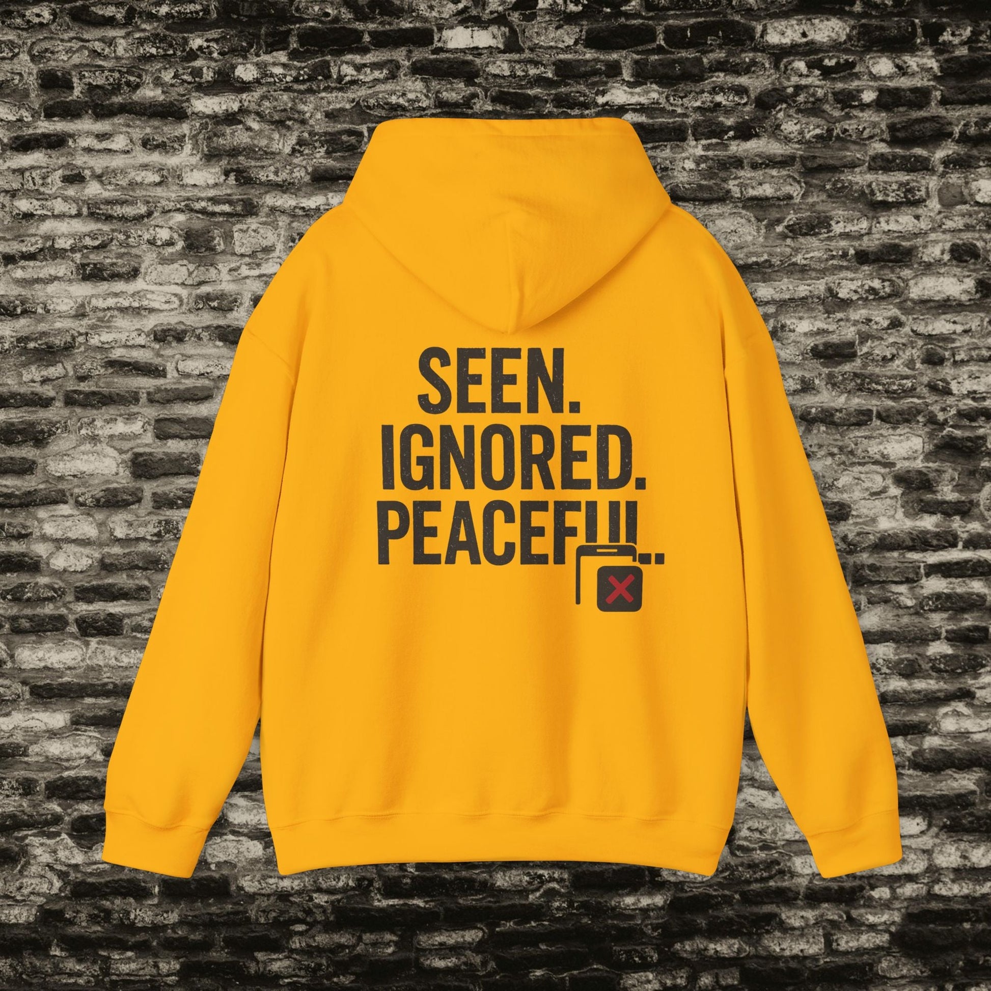 Delivered. No Response.” Hoodie – Anti-Social Drop Printify