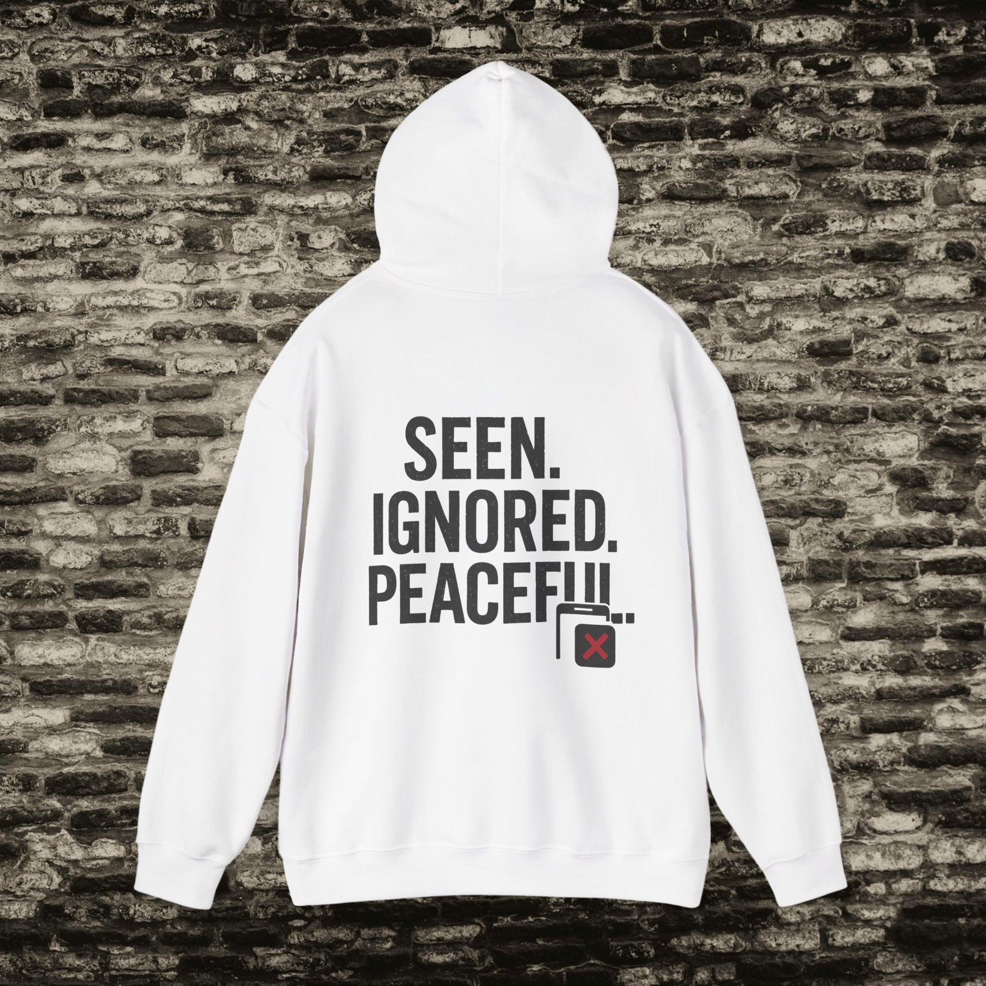 Delivered. No Response.” Hoodie – Anti-Social Drop Printify