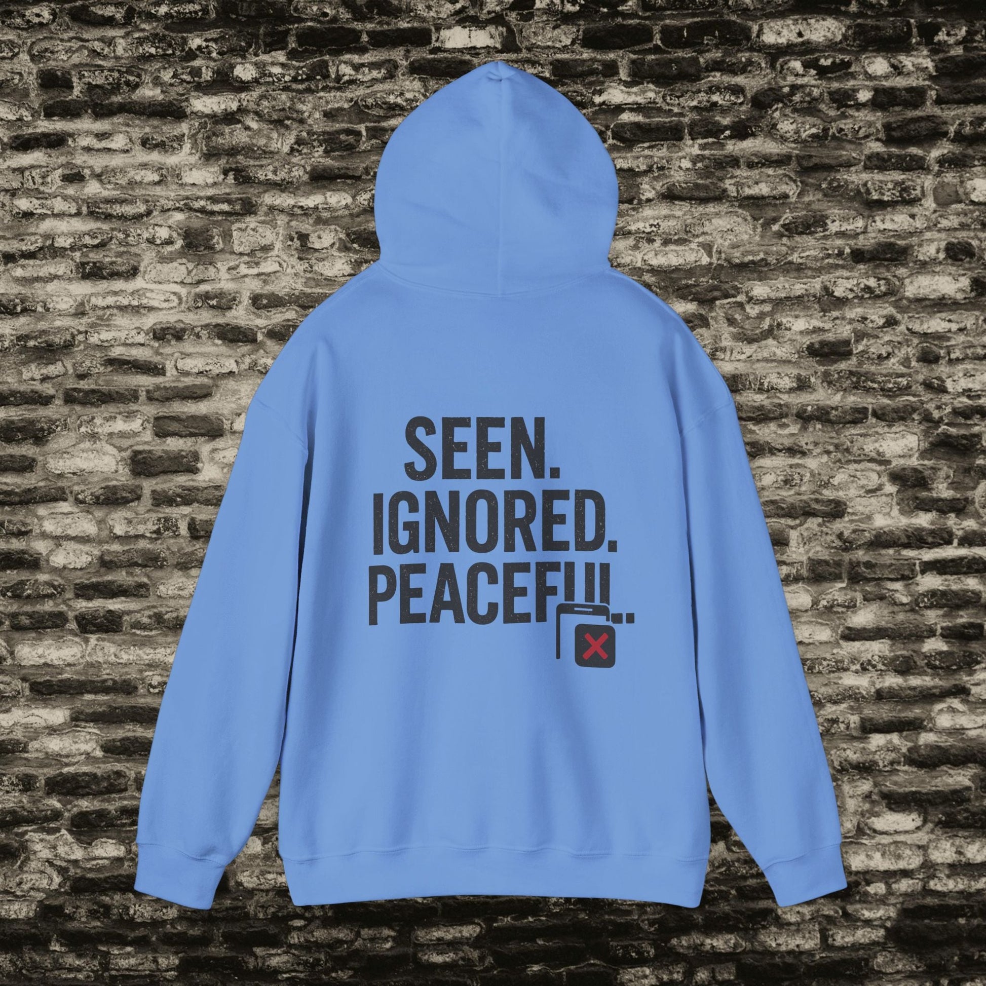 Delivered. No Response.” Hoodie – Anti-Social Drop Printify