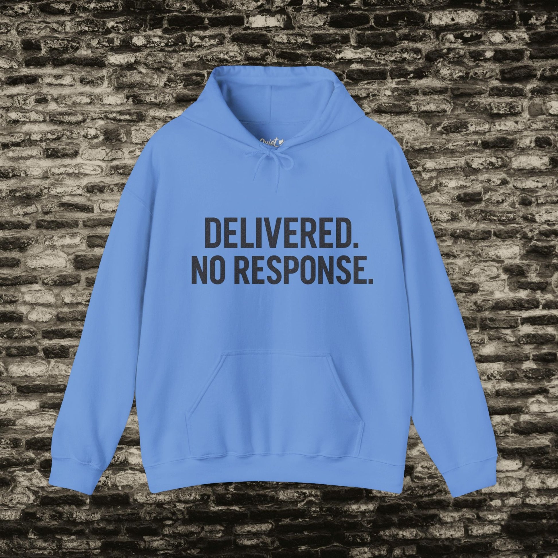 Delivered. No Response.” Hoodie – Anti-Social Drop Printify