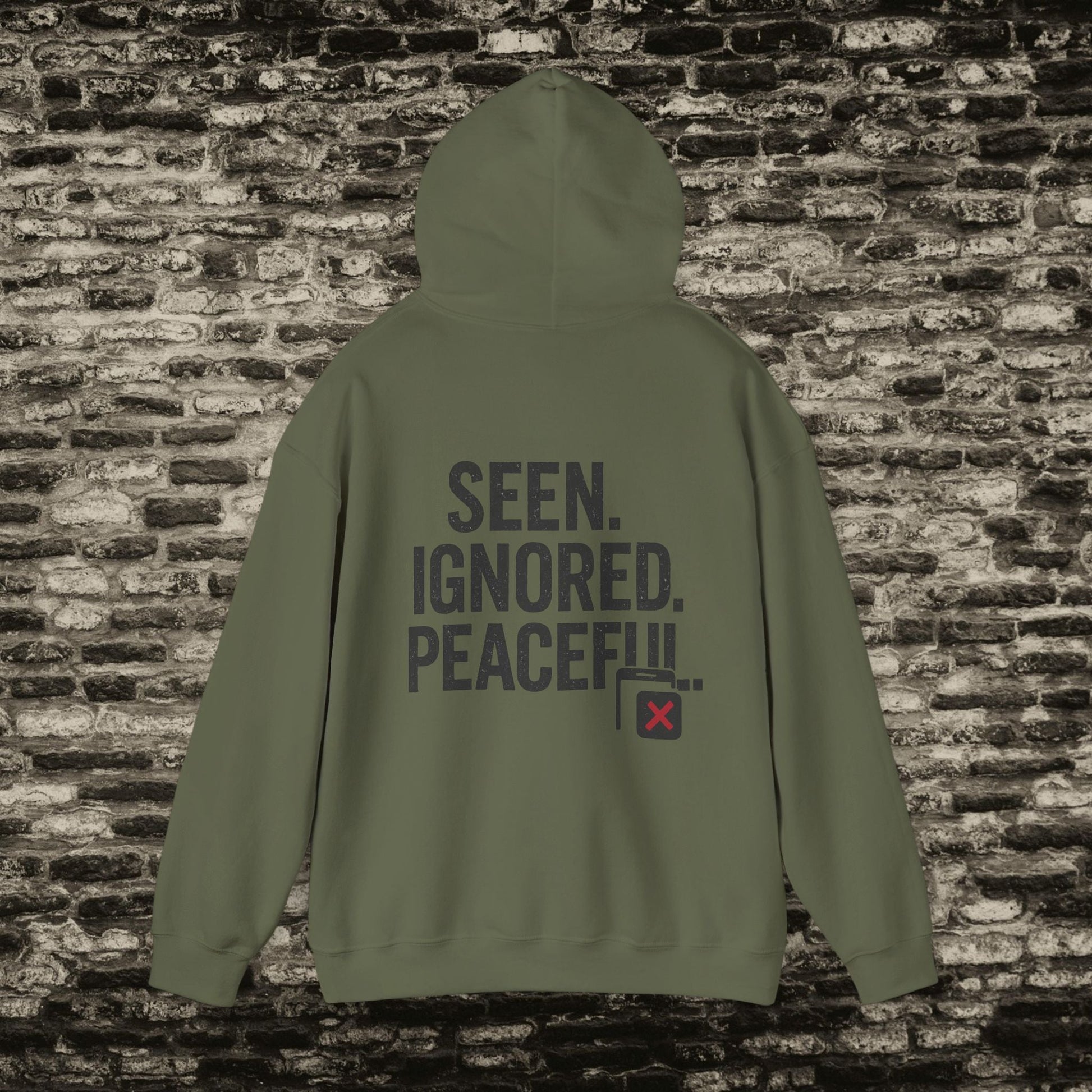 Delivered. No Response.” Hoodie – Anti-Social Drop Printify