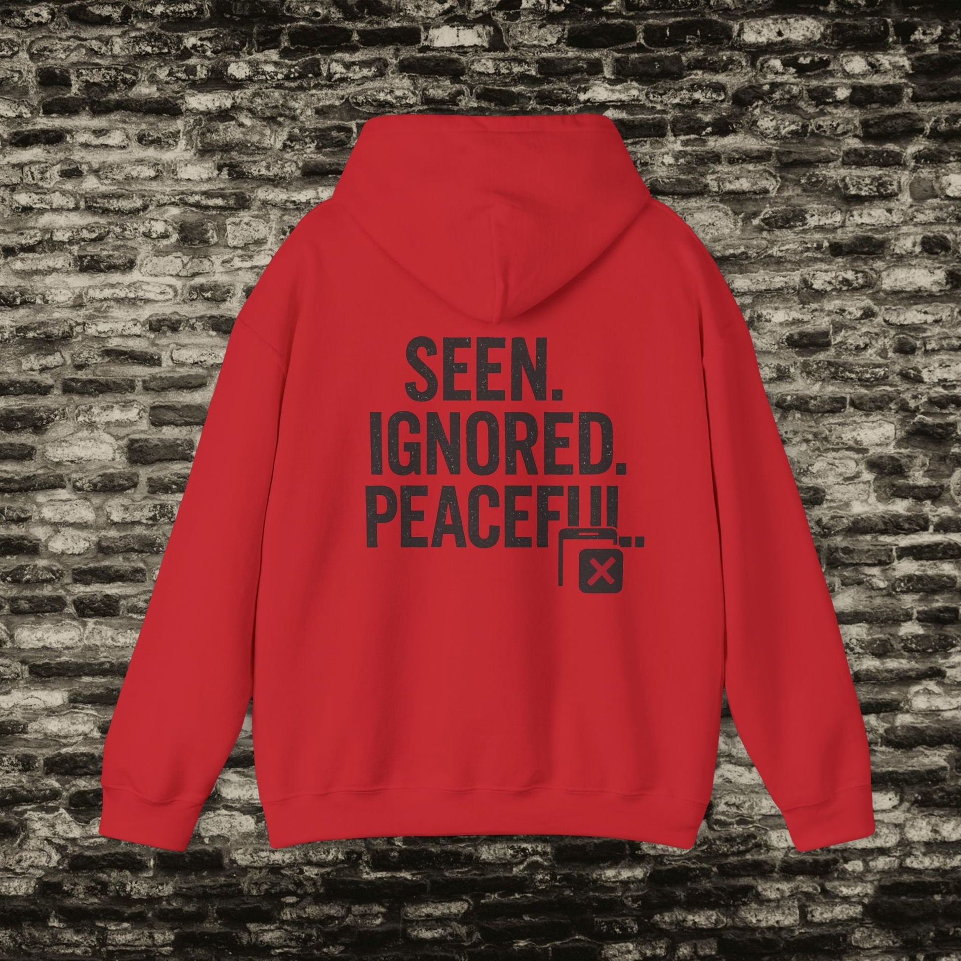 Delivered. No Response.” Hoodie – Anti-Social Drop Printify