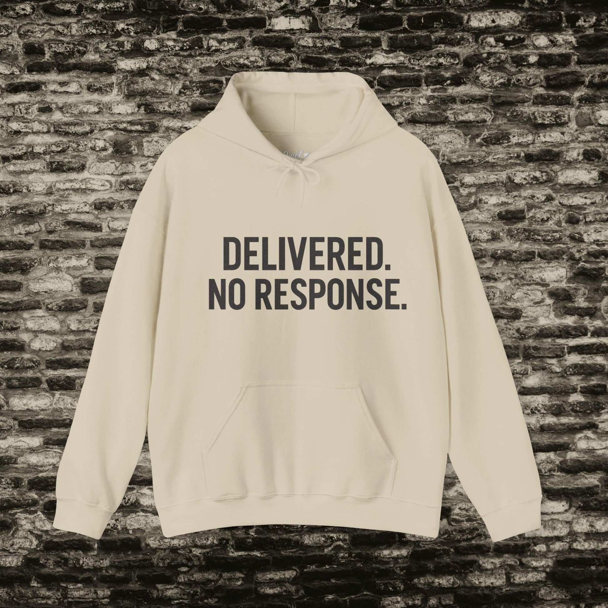 Delivered. No Response.” Hoodie – Anti-Social Drop Printify