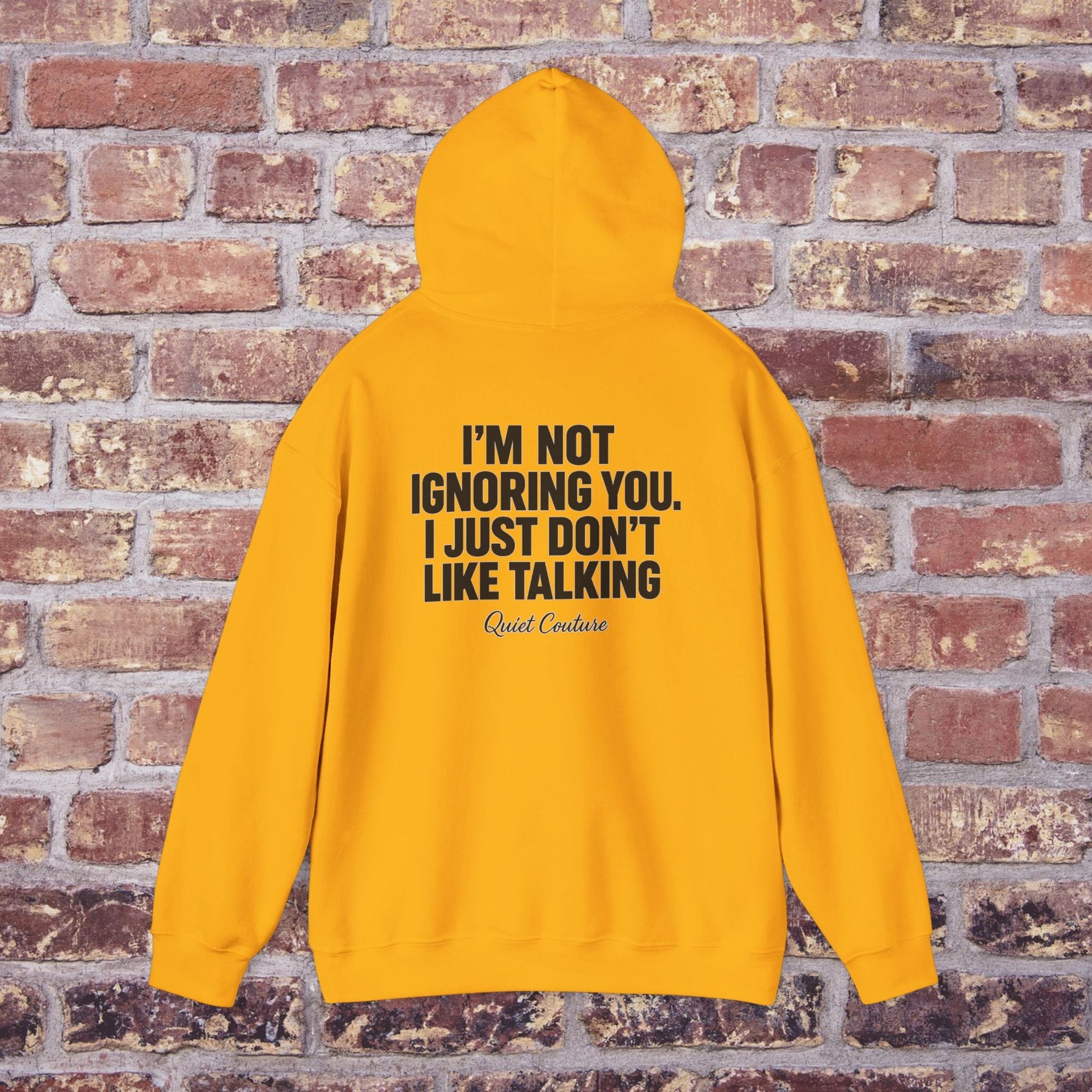 I’m Not Ignoring You” Streetwear Hoodie – Quiet Couture