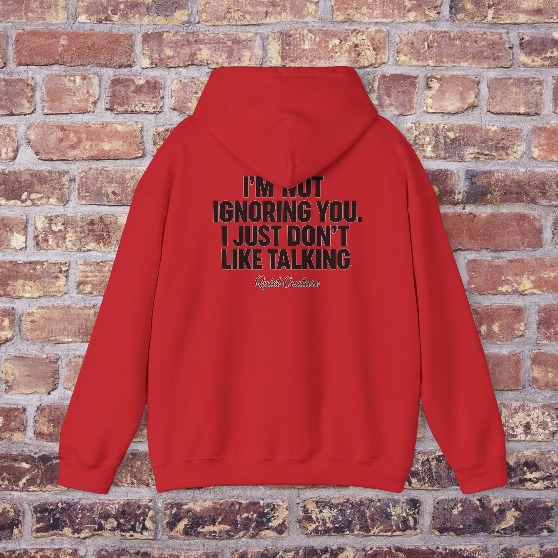 I’m Not Ignoring You” Streetwear Hoodie – Quiet Couture