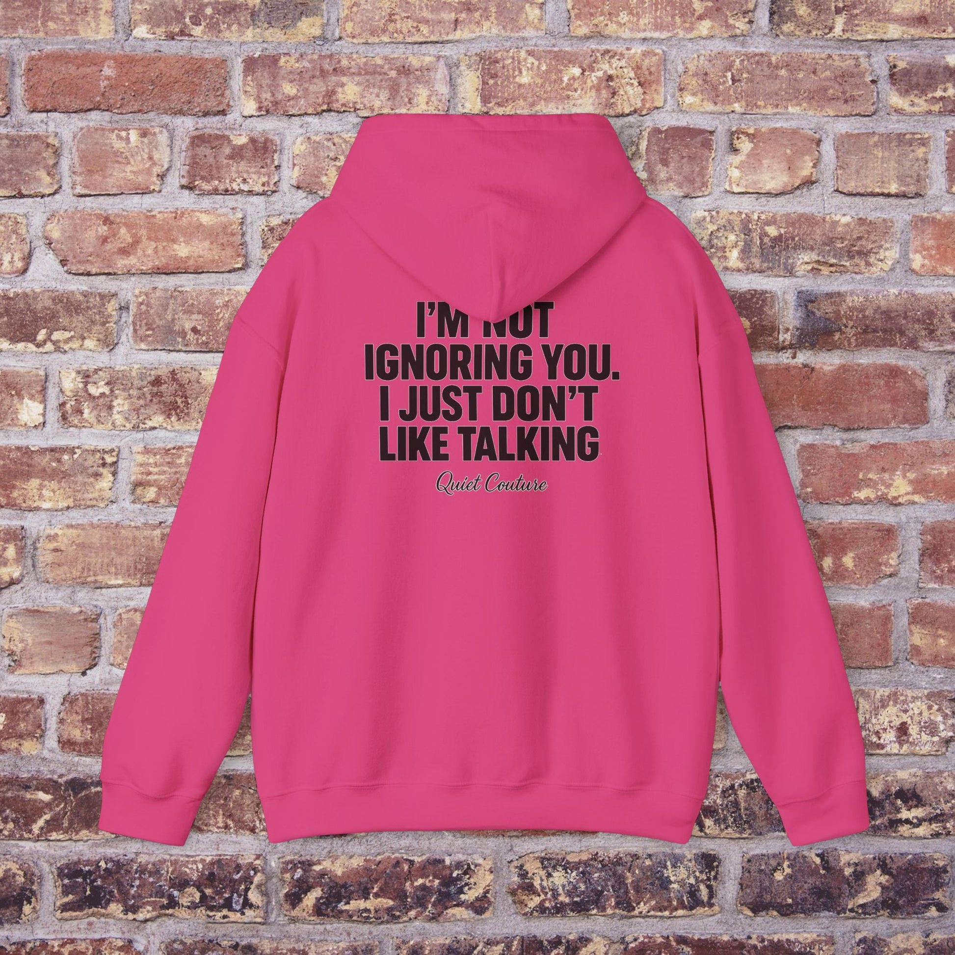 I’m Not Ignoring You” Streetwear Hoodie – Quiet Couture