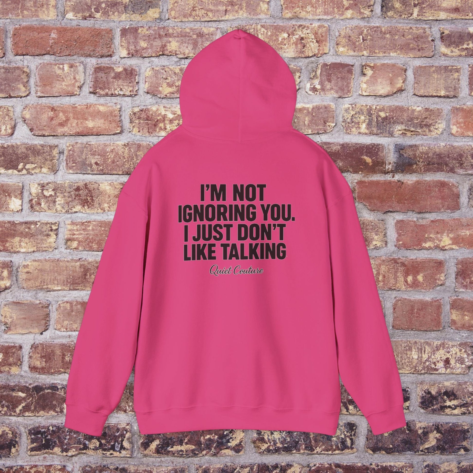I’m Not Ignoring You” Streetwear Hoodie – Quiet Couture