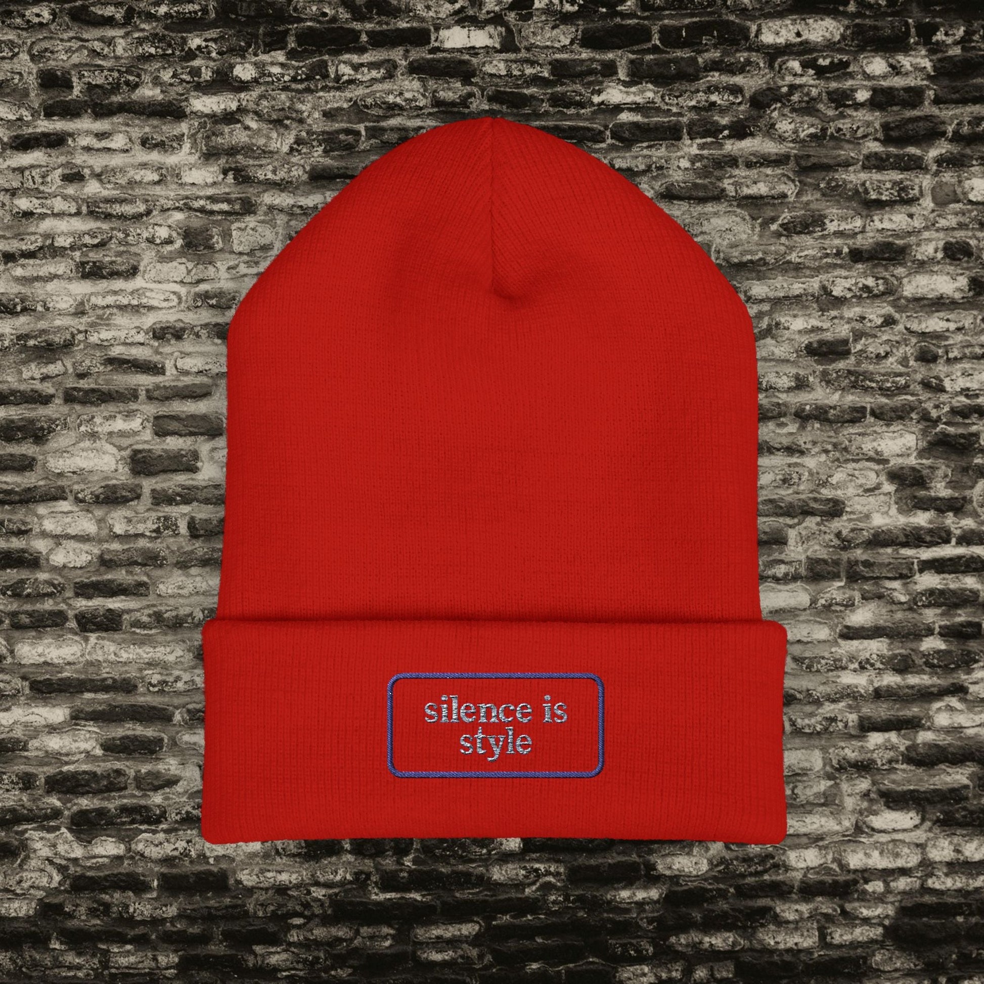 Silence Is Style” Beanie – Back to School Edition Printify