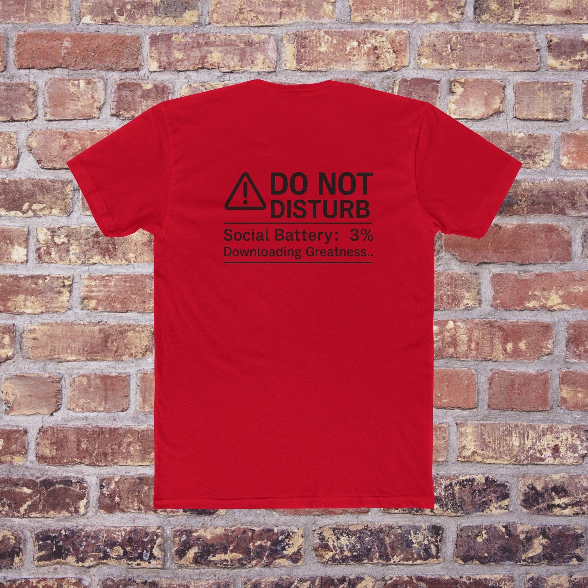 Mind at Work” Warning Tee – Quiet Couture Back to School ‘25 Printify