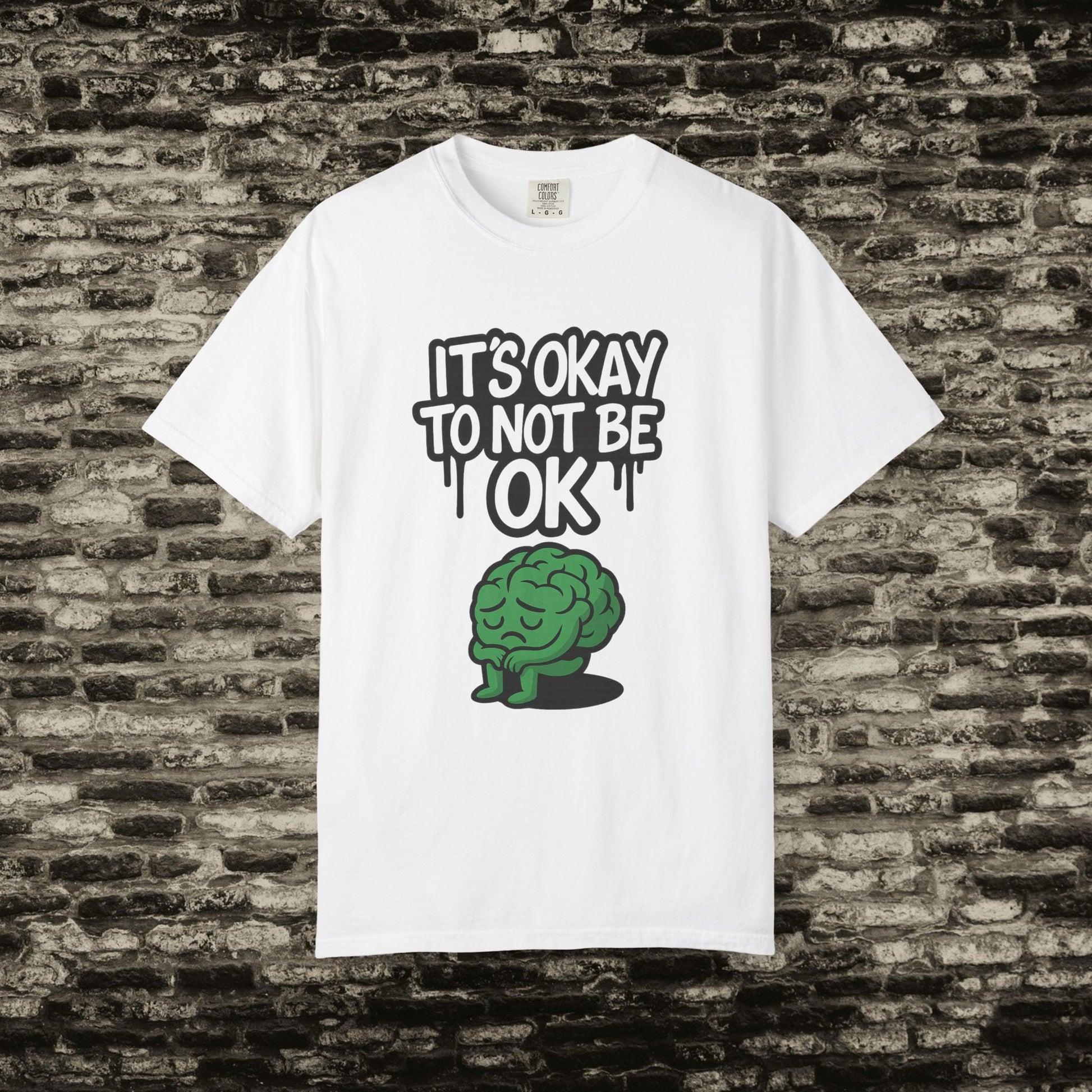 It’s Okay to Not Be OK Tee – Mental Health Awareness Shirt Printify