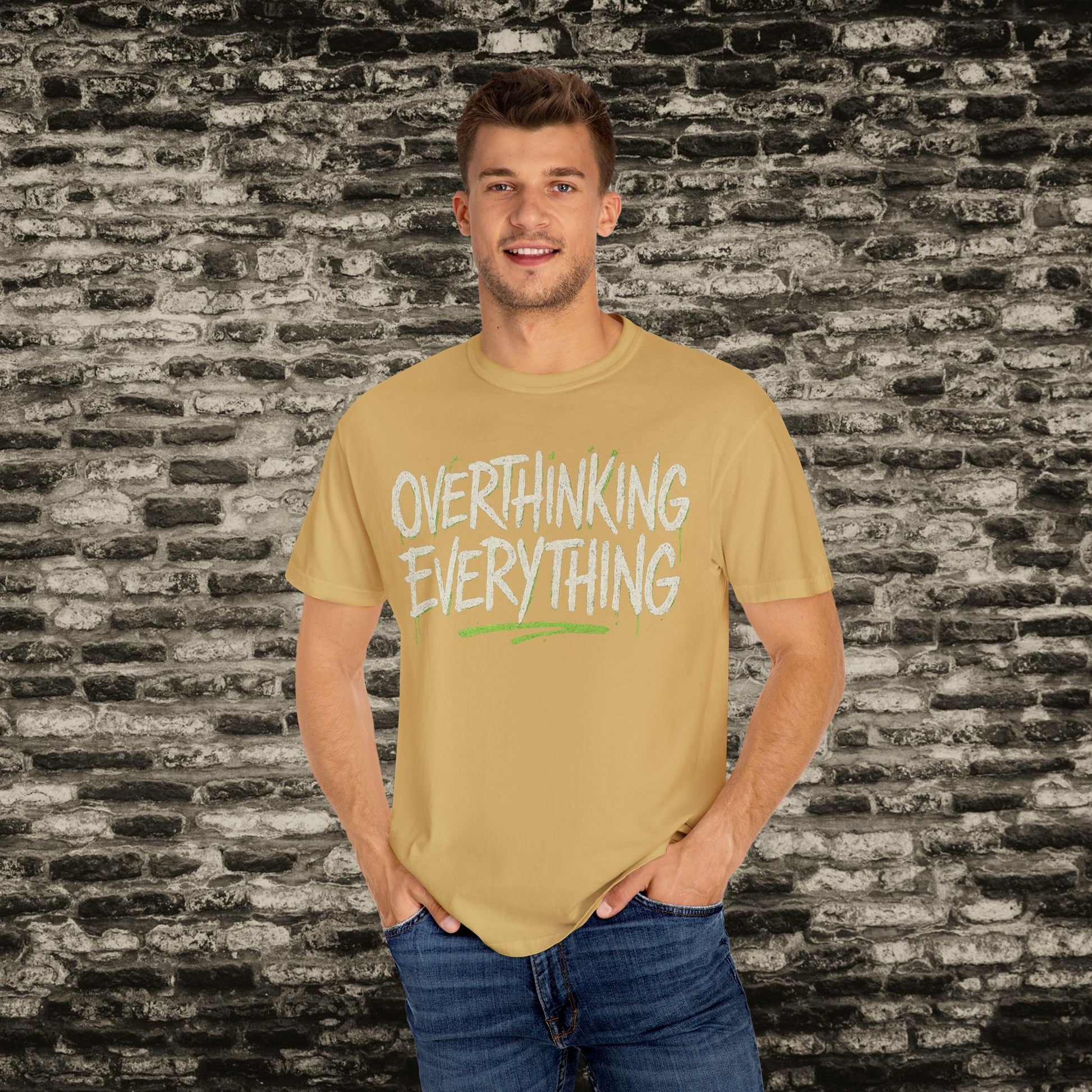 Overthinking Everything Tee – Urban Streetwear Vibes Printify