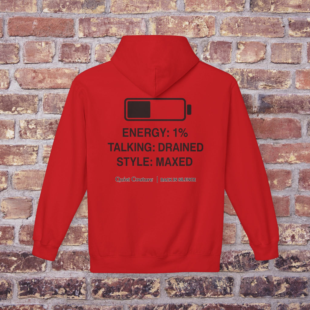 Social Battery Hoodie — Quiet Comeback Vol. 1 Printify