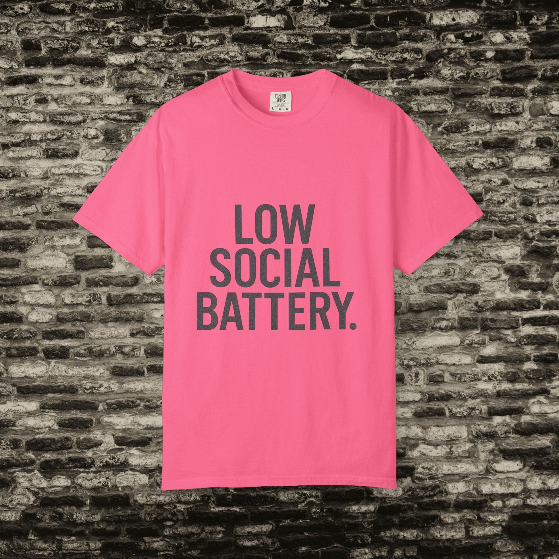 Low Social Battery” Introvert Tee – Quiet Couture Printify