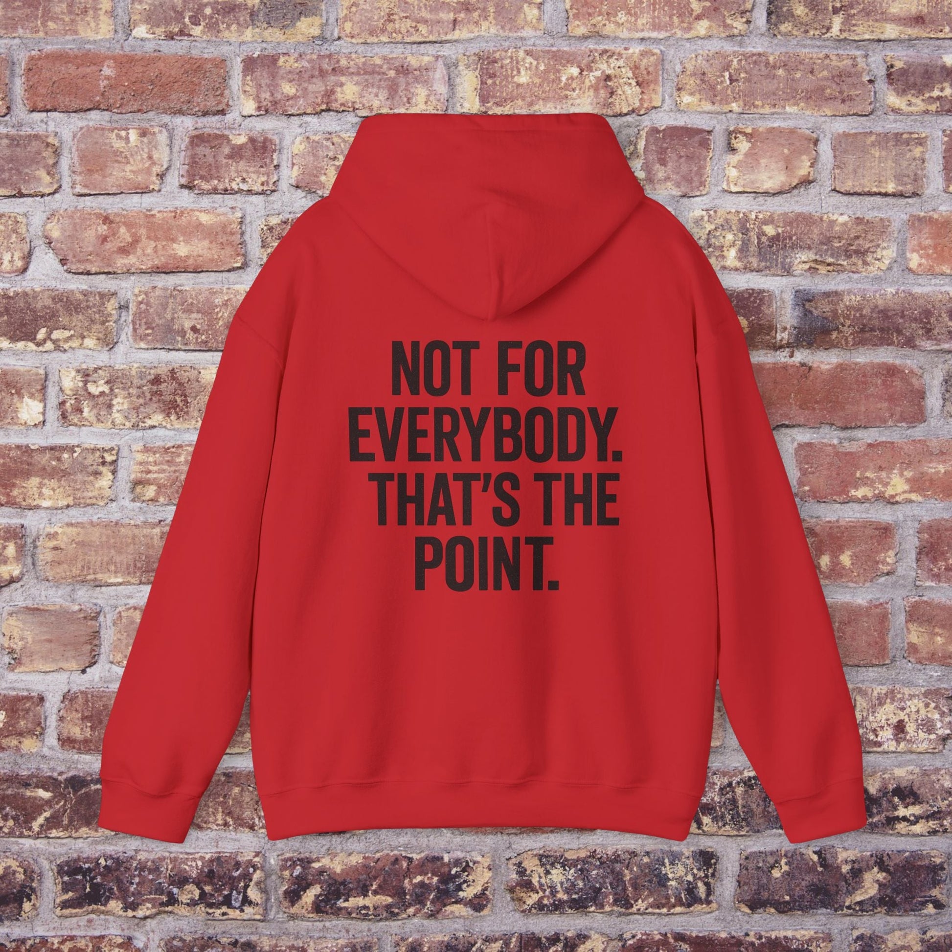 Not For Everybody” Statement Hoodie – Quiet Couture Printify