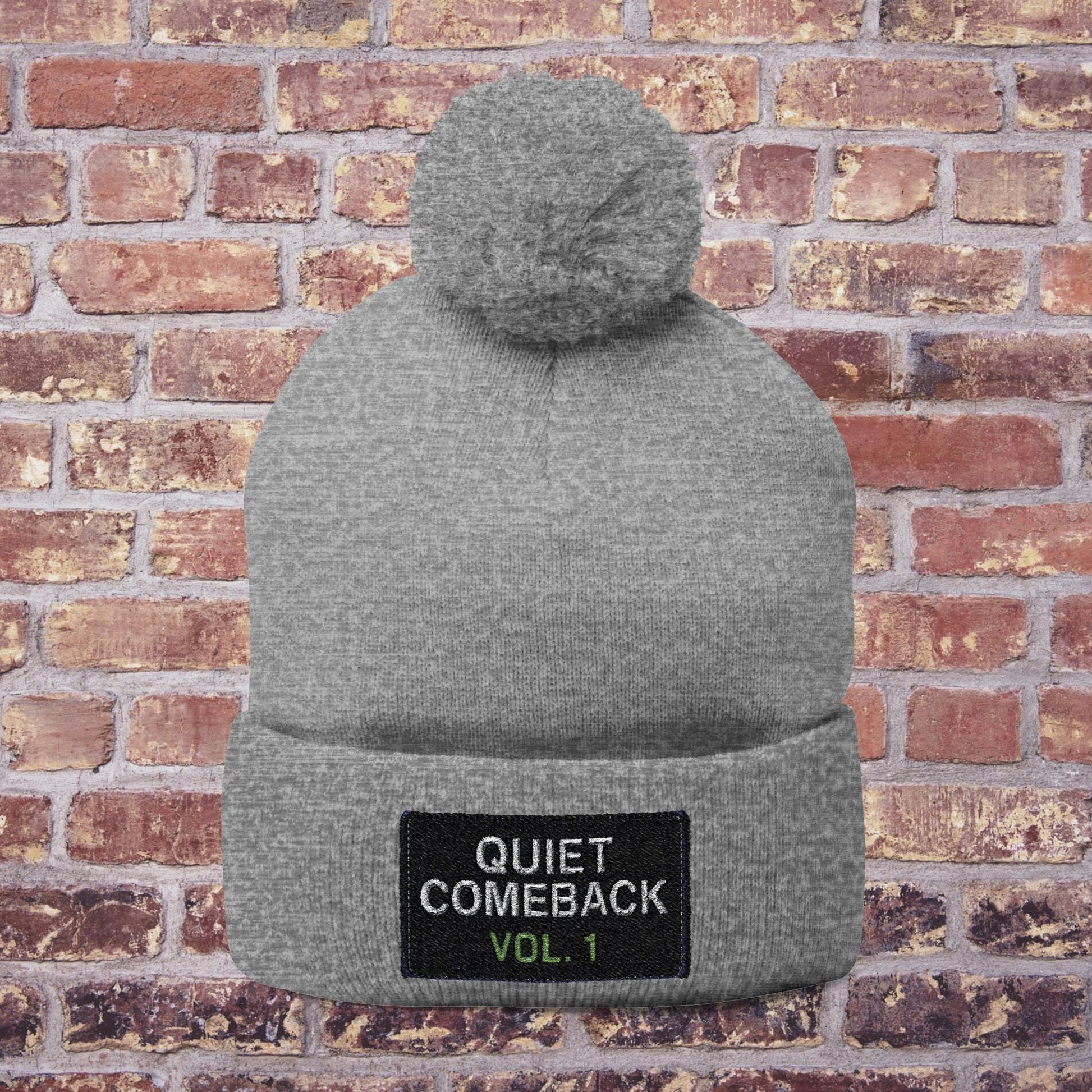 Quiet Comeback Vol. 1 Pom Beanie – Back to School Edition Printify