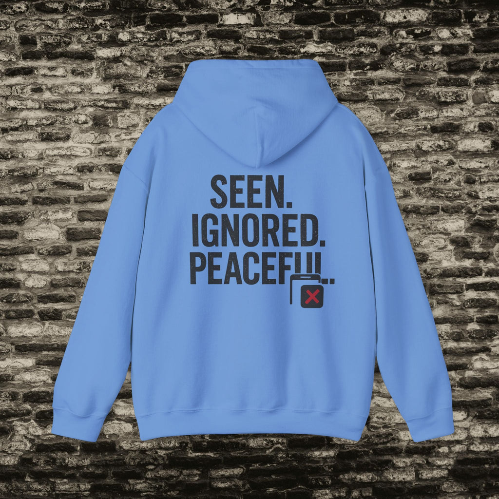 Delivered. No Response.” Hoodie – Anti-Social Drop Printify