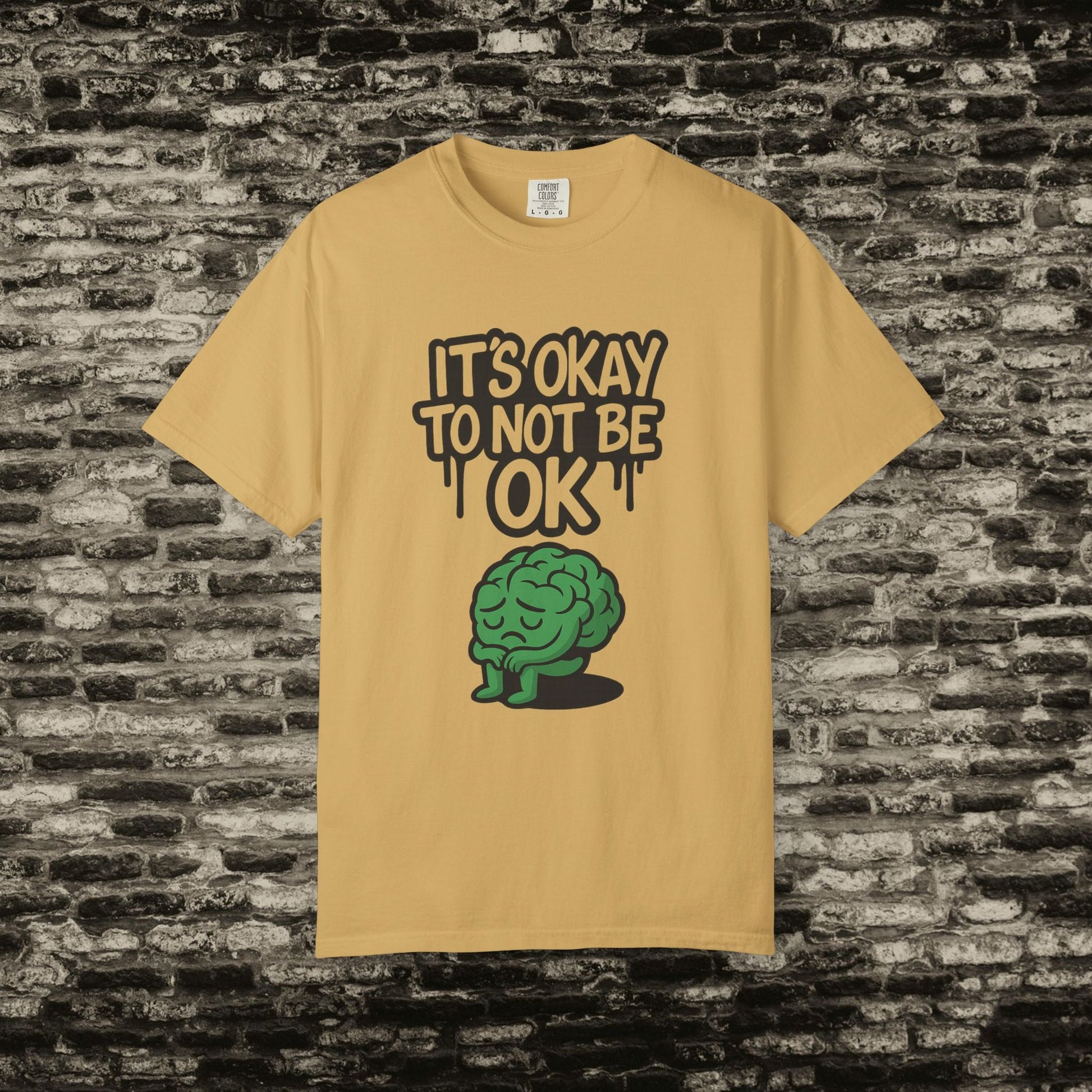 It’s Okay to Not Be OK Tee – Mental Health Awareness Shirt Printify