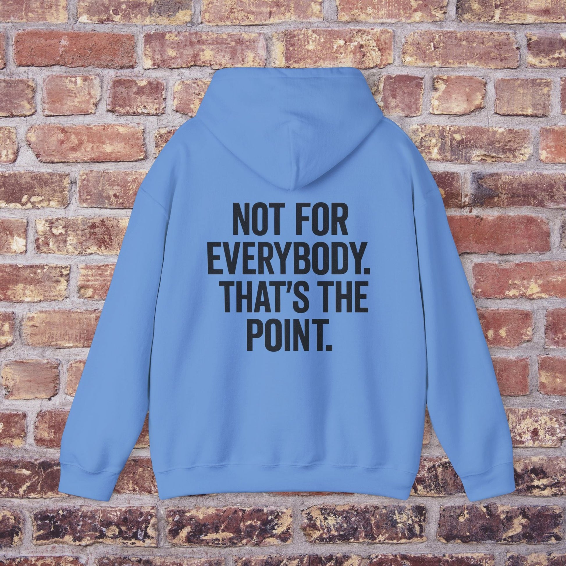 Not For Everybody” Statement Hoodie – Quiet Couture Printify