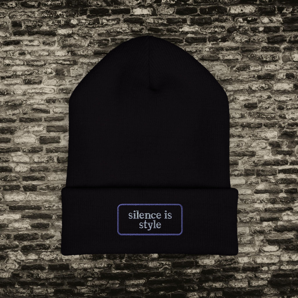 Silence Is Style” Beanie – Back to School Edition Printify