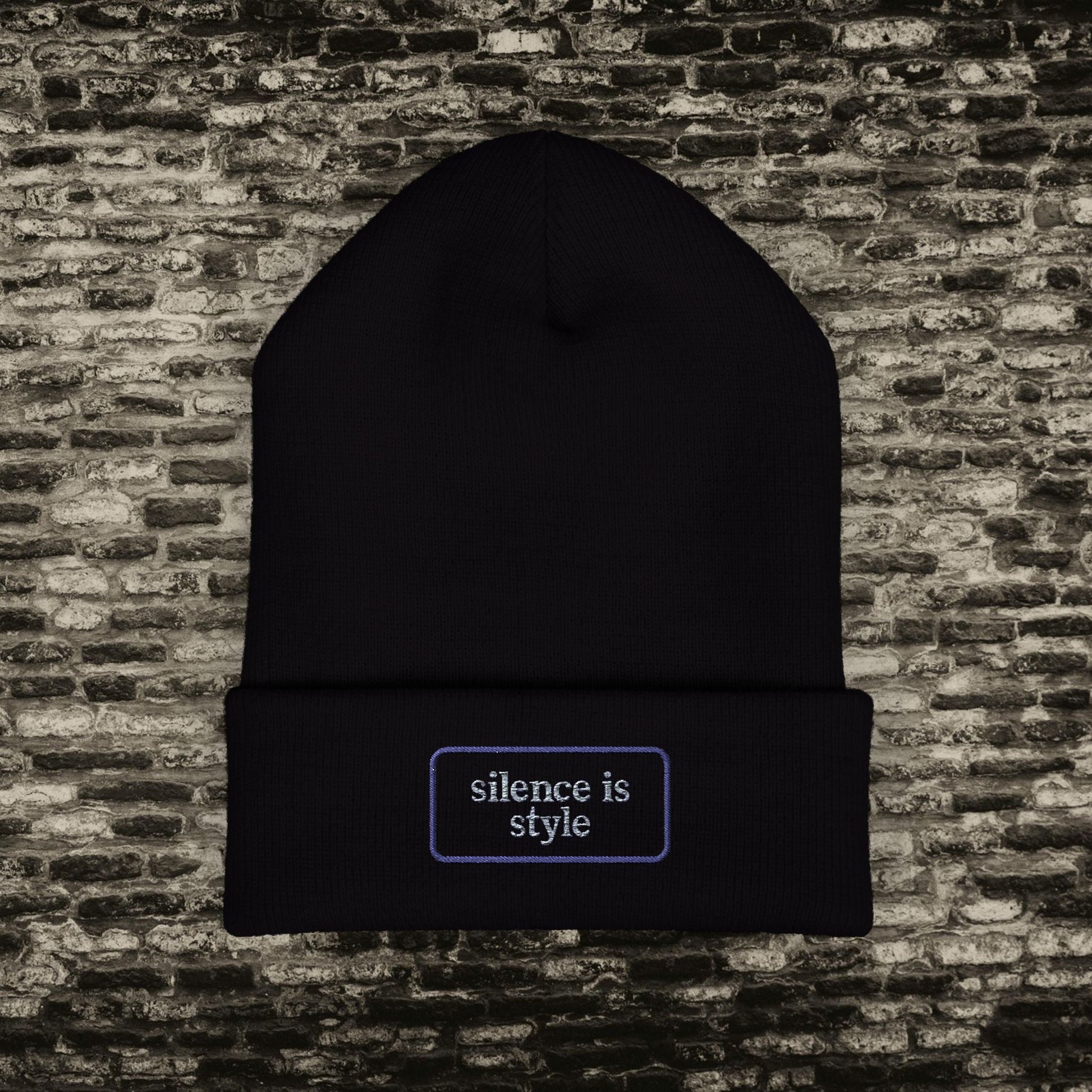 Silence Is Style” Beanie – Back to School Edition Printify
