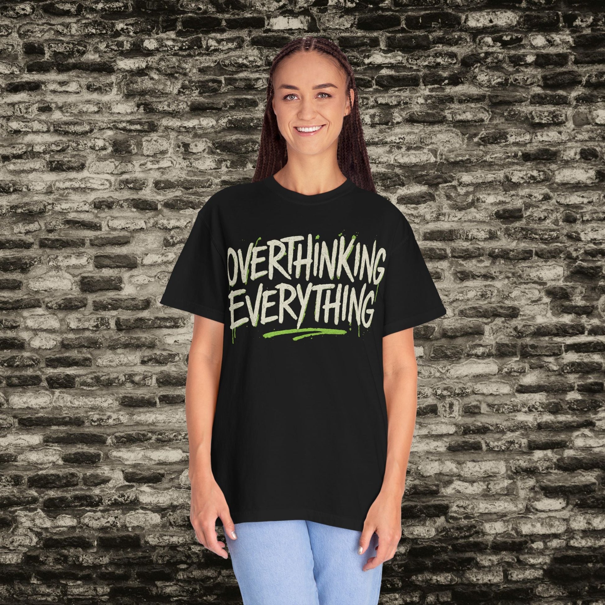 Overthinking Everything Tee – Urban Streetwear Vibes Printify