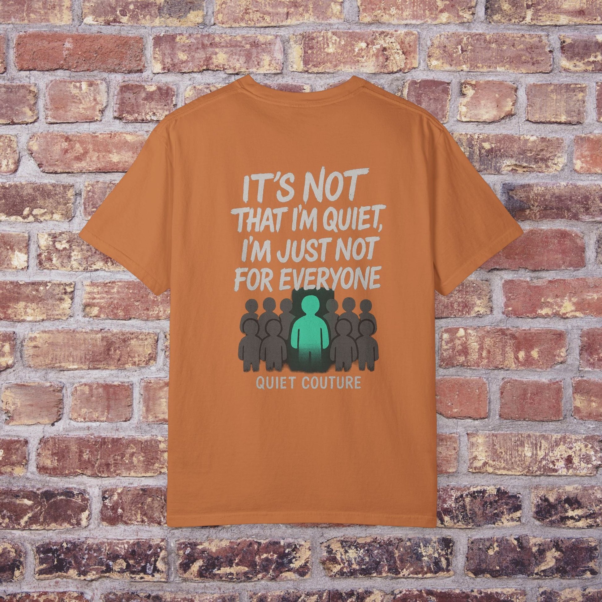 Silent But Loud Unisex T-Shirt – Quiet Couture Graffiti Drop Printify