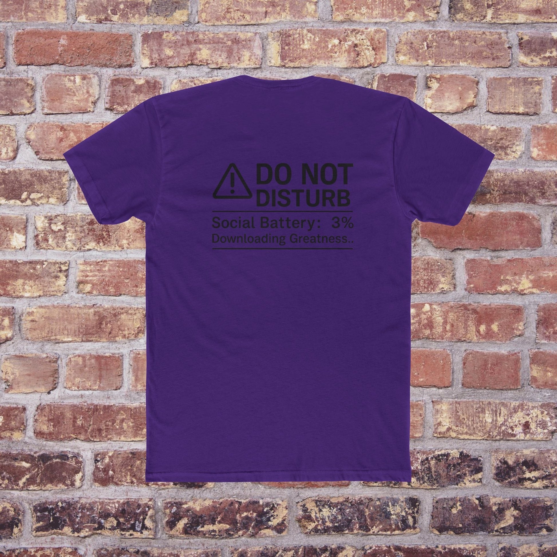Mind at Work” Warning Tee – Quiet Couture Back to School ‘25 Printify
