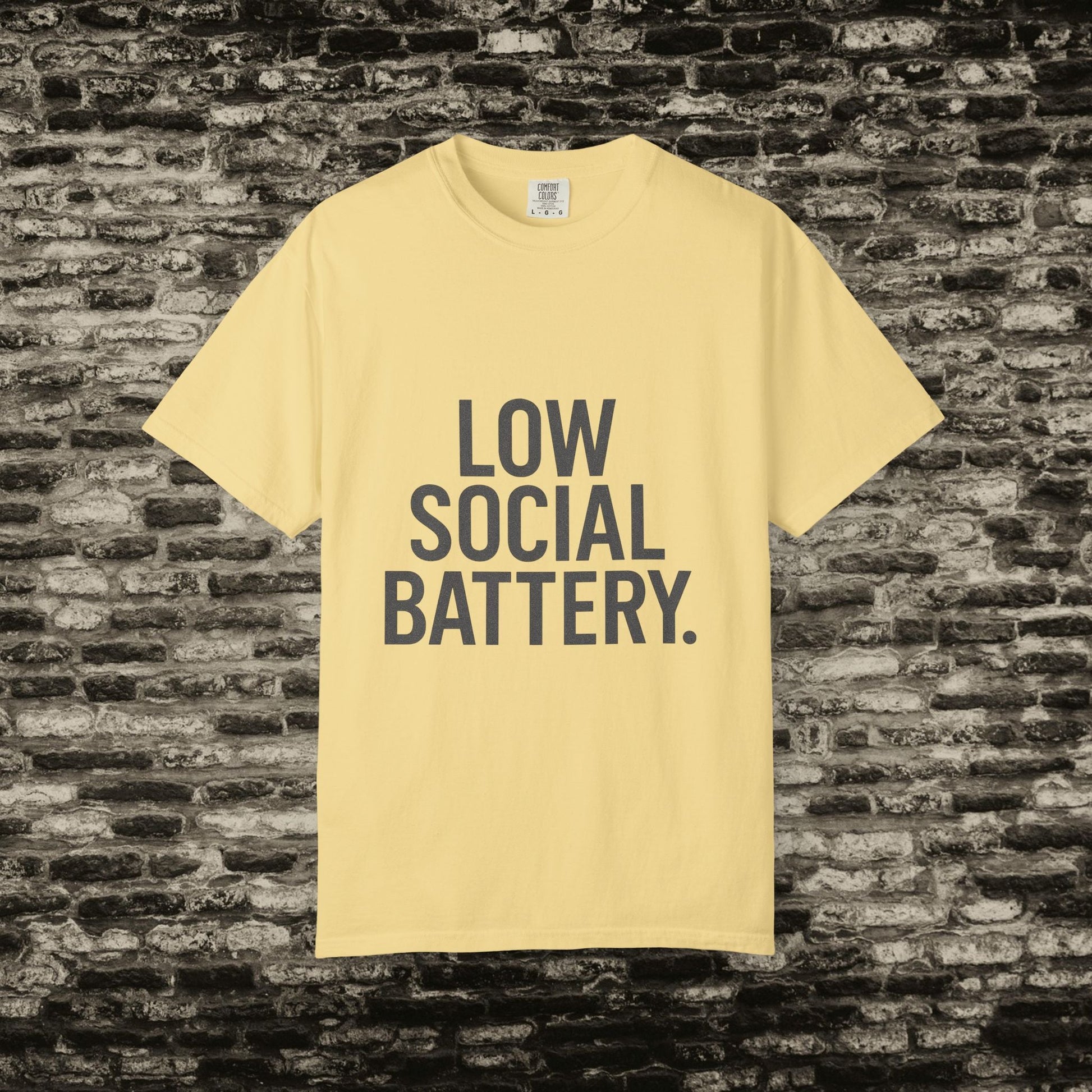 Low Social Battery” Introvert Tee – Quiet Couture Printify