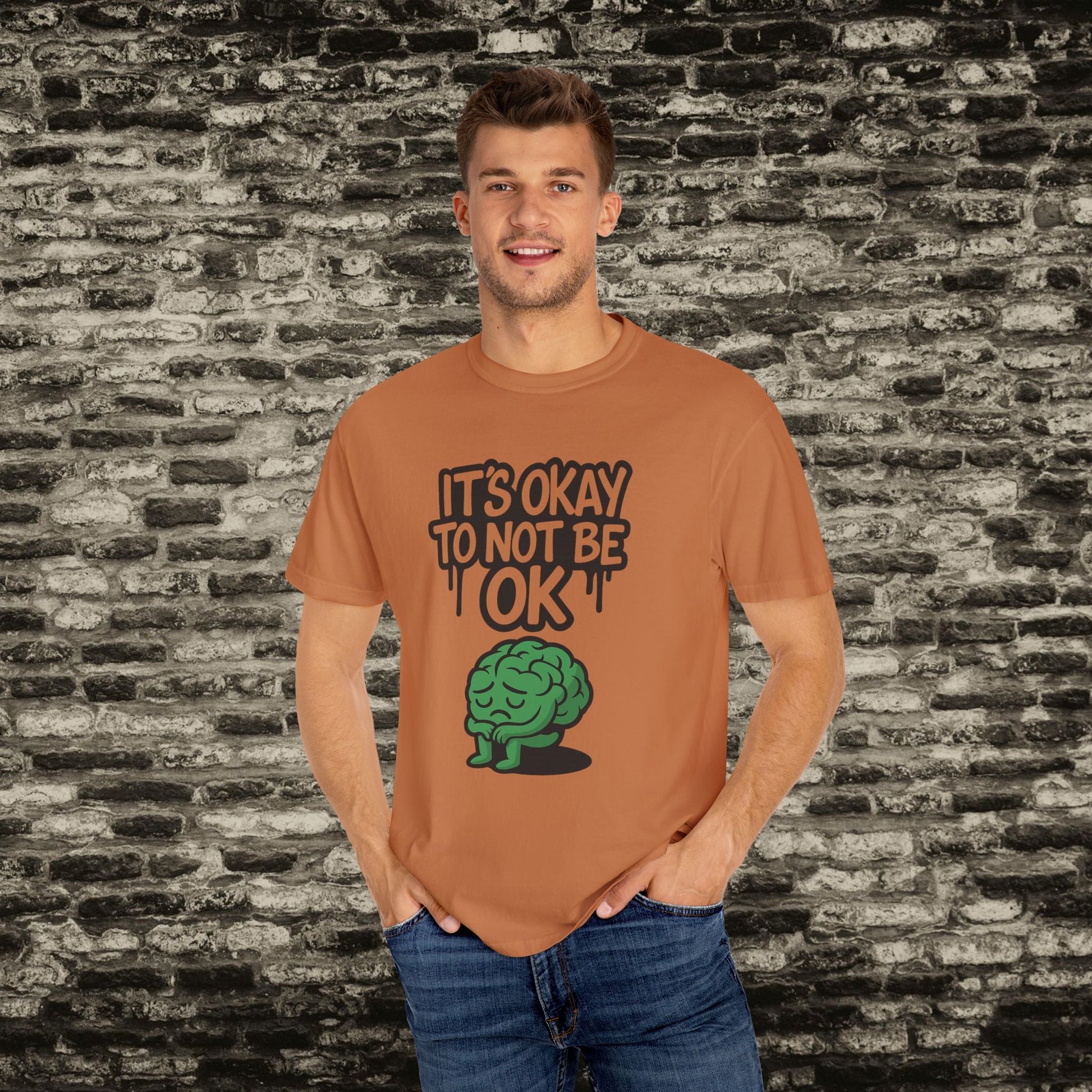 It’s Okay to Not Be OK Tee – Mental Health Awareness Shirt Printify