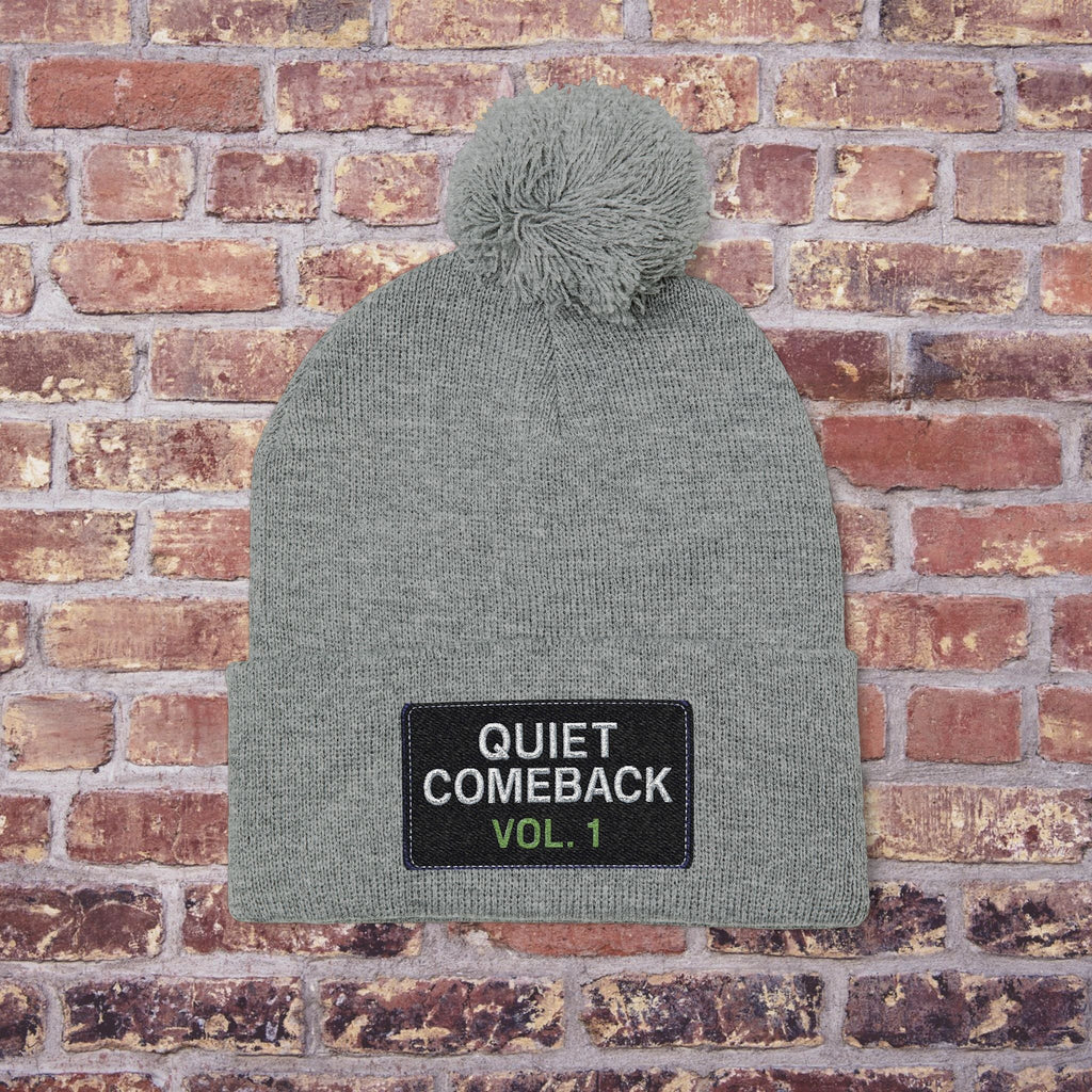 Quiet Comeback Vol. 1 Pom Beanie – Back to School Edition Printify