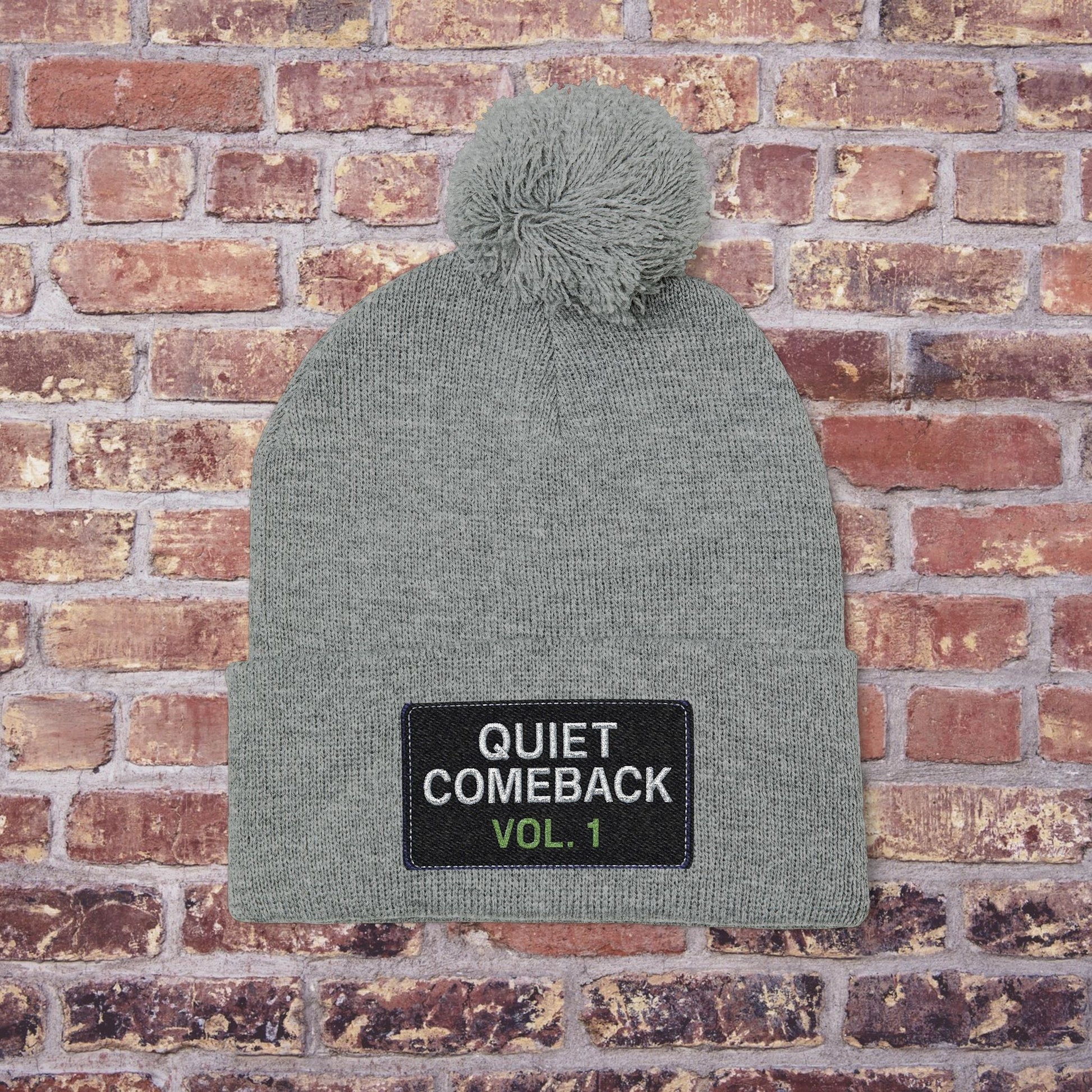 Quiet Comeback Vol. 1 Pom Beanie – Back to School Edition Printify