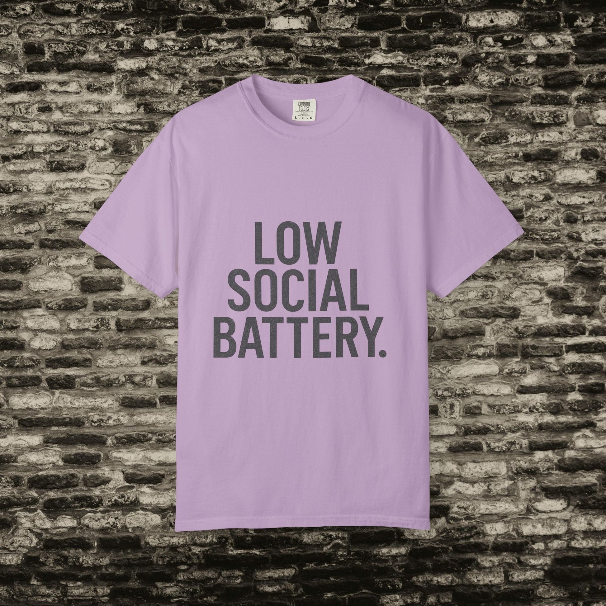 Low Social Battery” Introvert Tee – Quiet Couture Printify