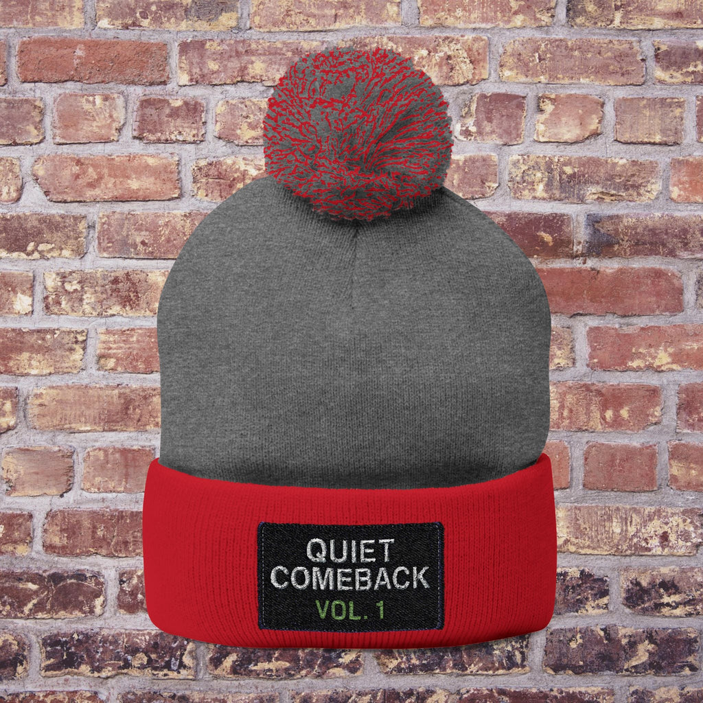 Quiet Comeback Vol. 1 Pom Beanie – Back to School Edition Printify