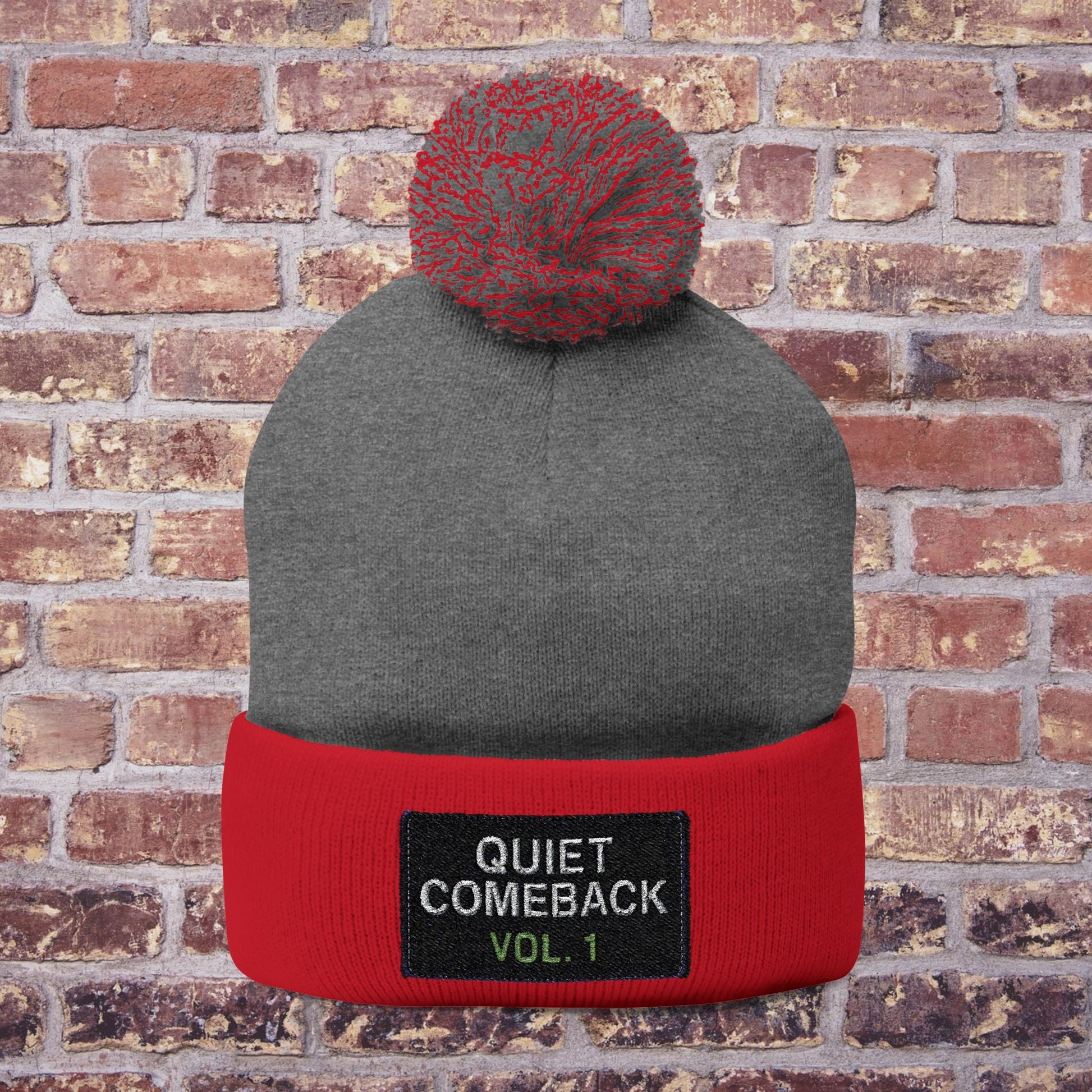 Quiet Comeback Vol. 1 Pom Beanie – Back to School Edition Printify