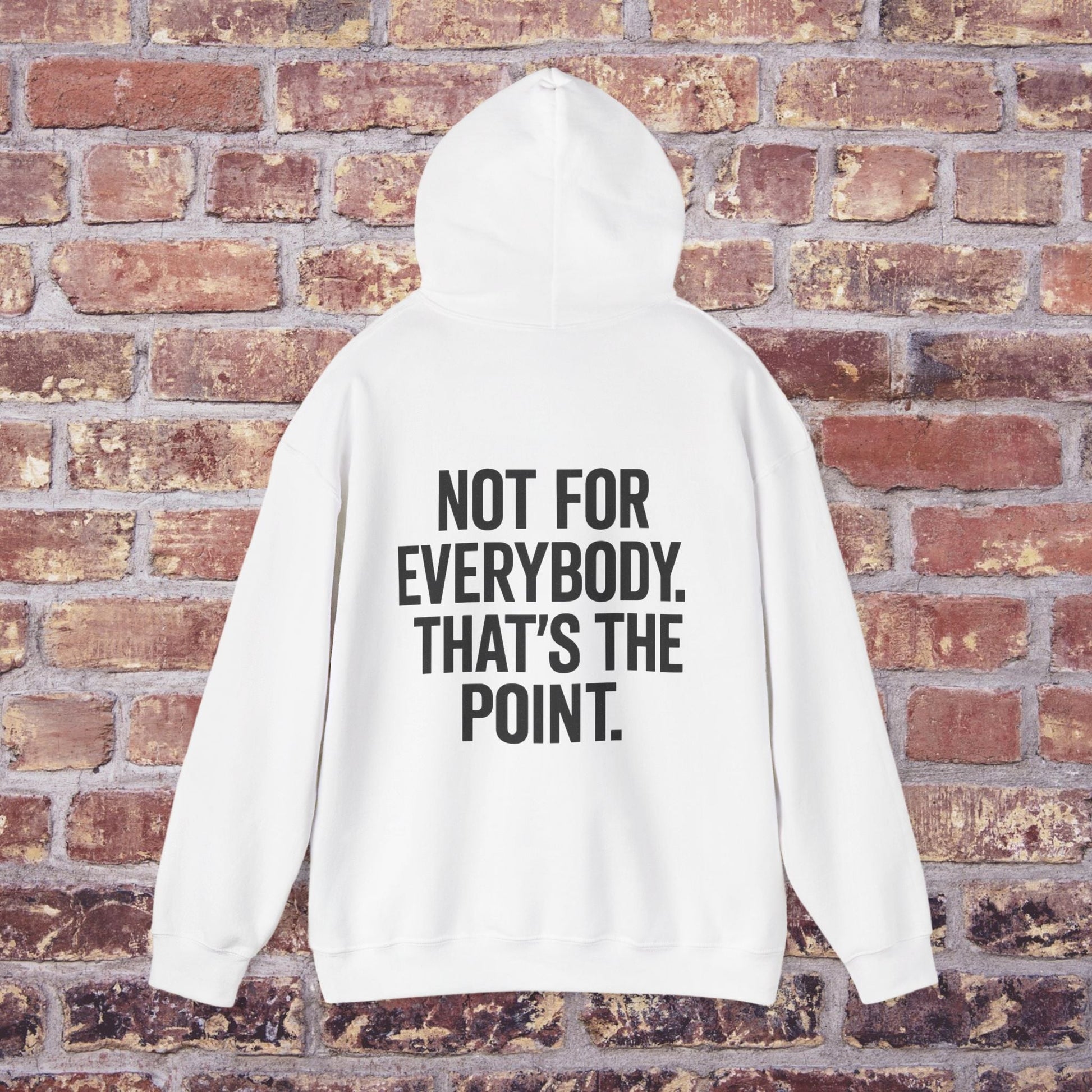 Not For Everybody” Statement Hoodie – Quiet Couture Printify