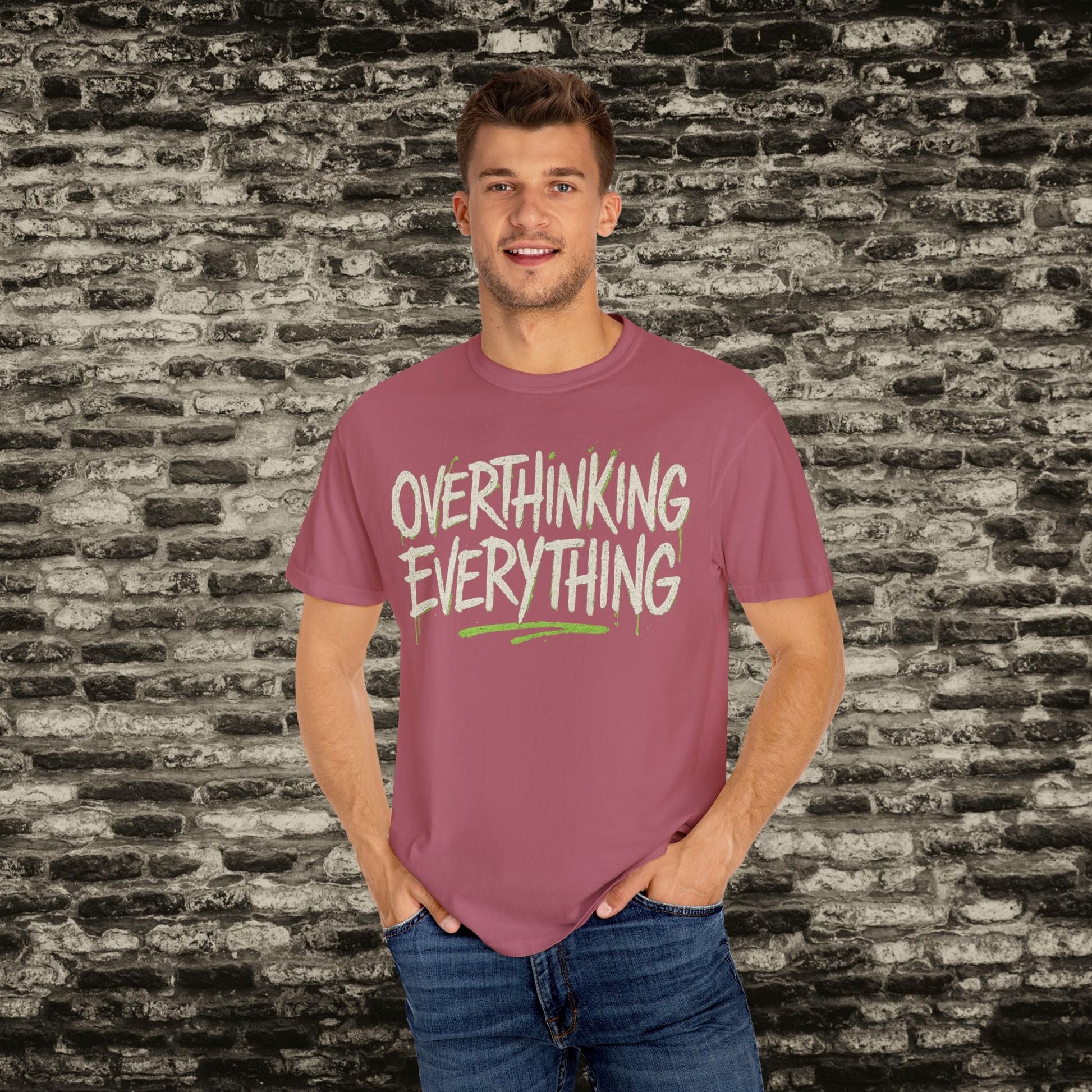 Overthinking Everything Tee – Urban Streetwear Vibes Printify