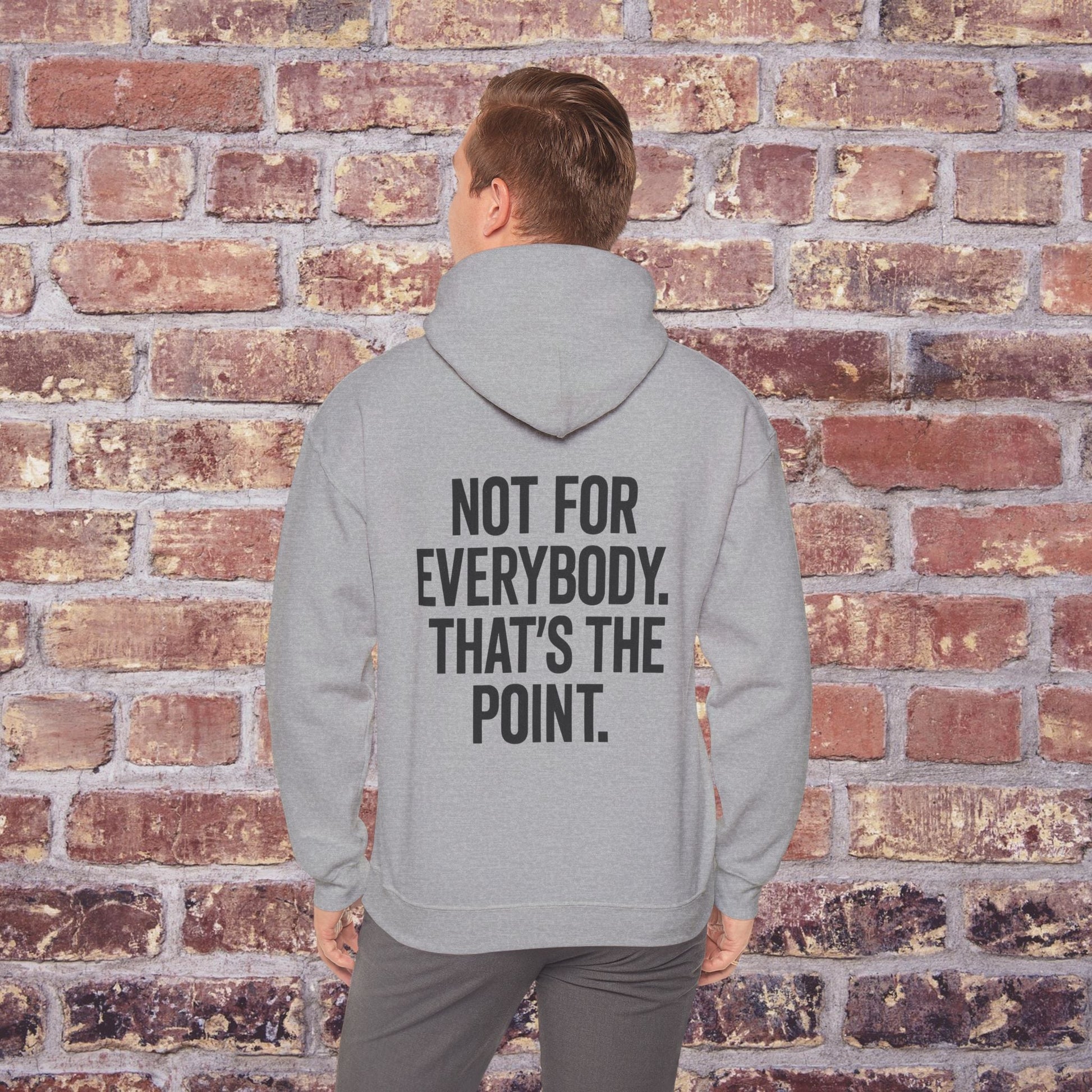 Not For Everybody” Statement Hoodie – Quiet Couture Printify