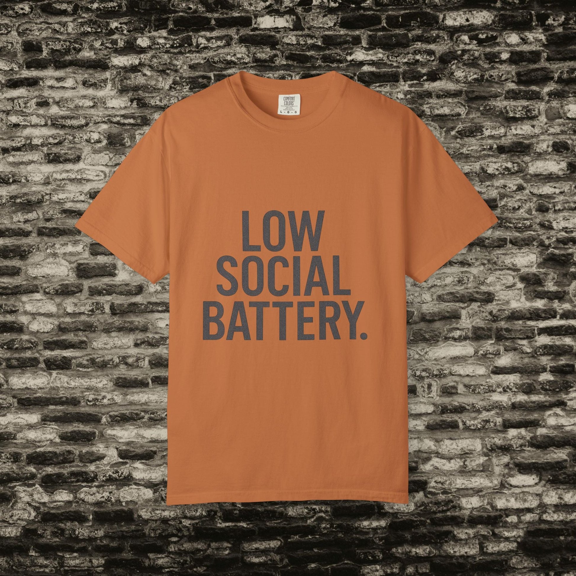 Low Social Battery” Introvert Tee – Quiet Couture Printify