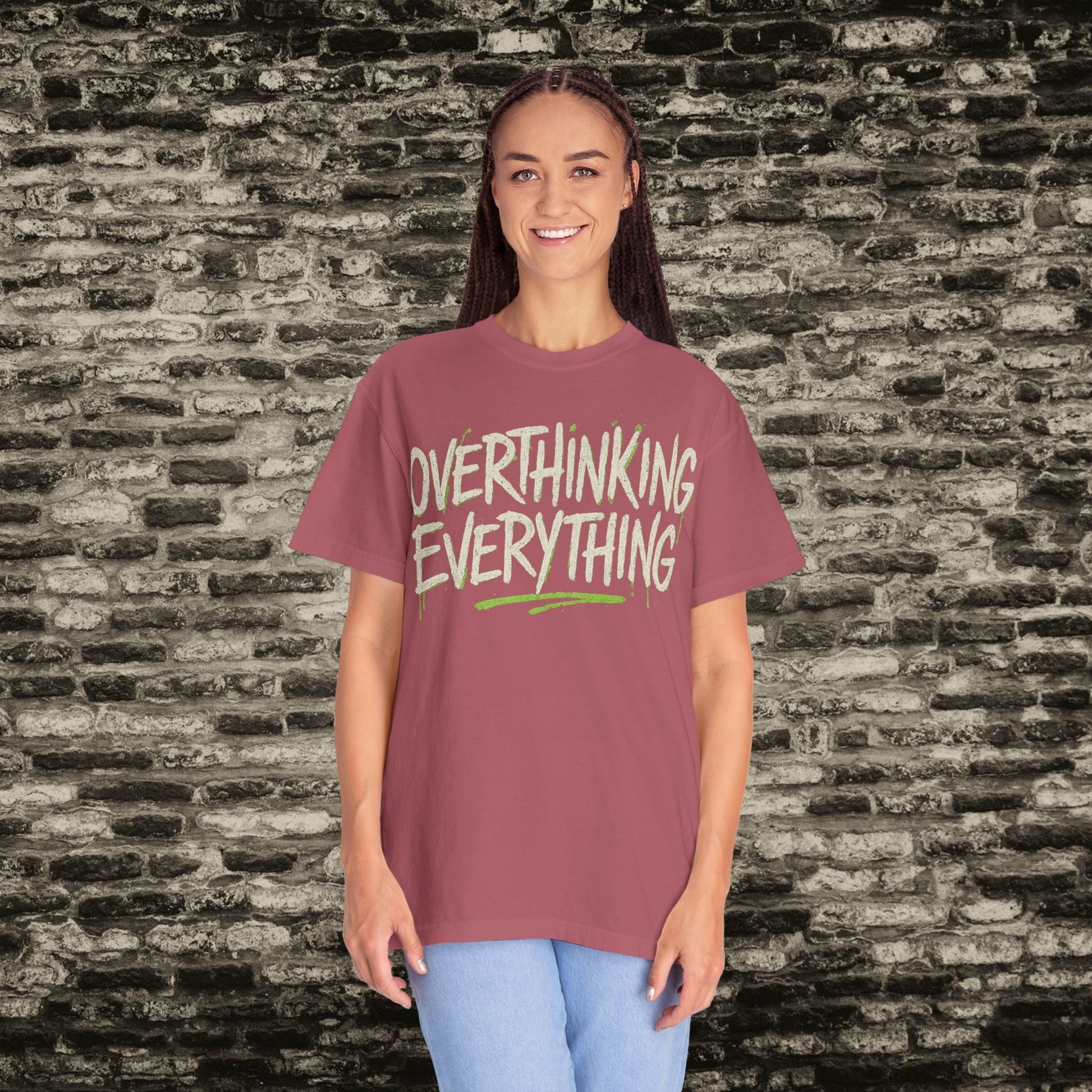 Overthinking Everything Tee – Urban Streetwear Vibes Printify