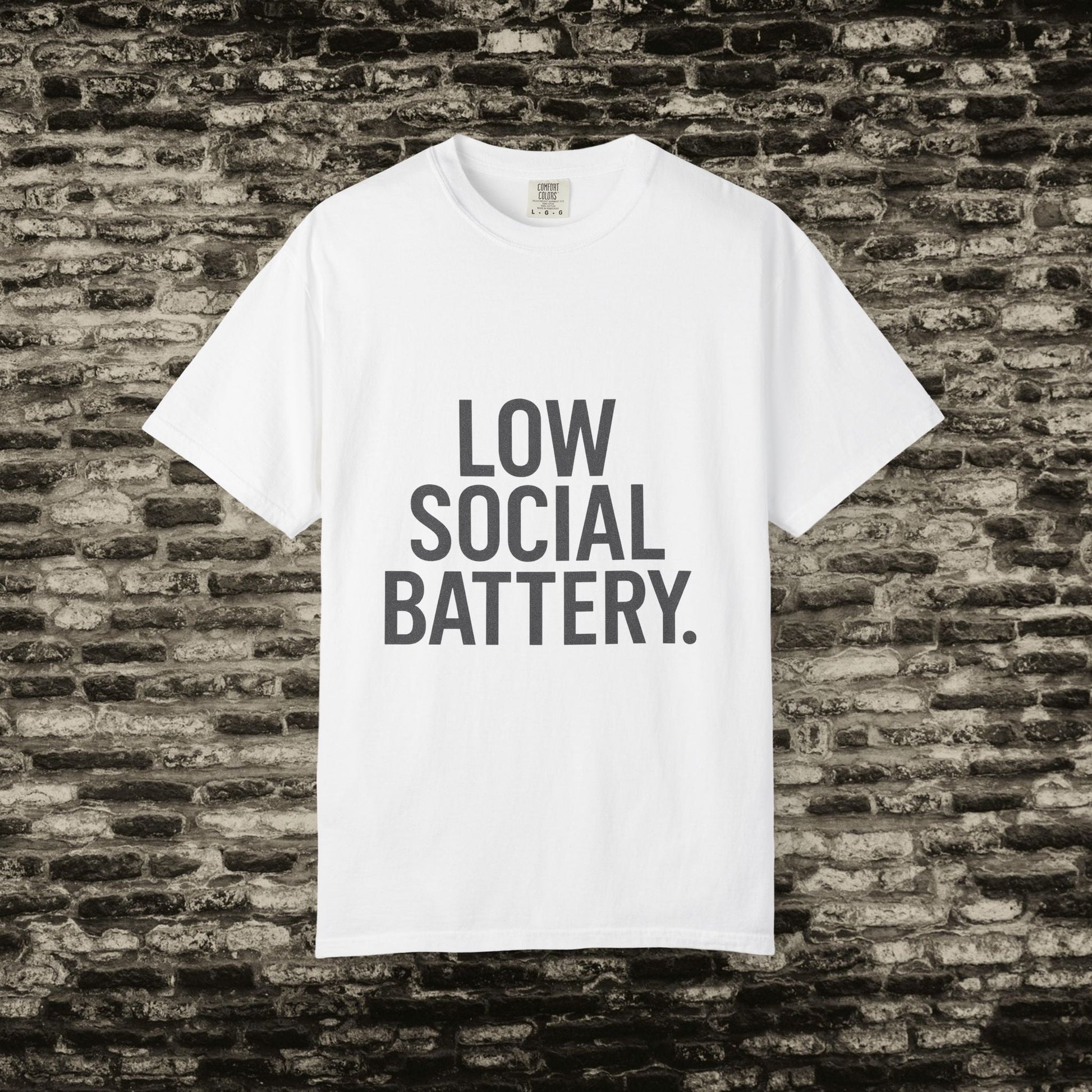 Low Social Battery” Introvert Tee – Quiet Couture Printify