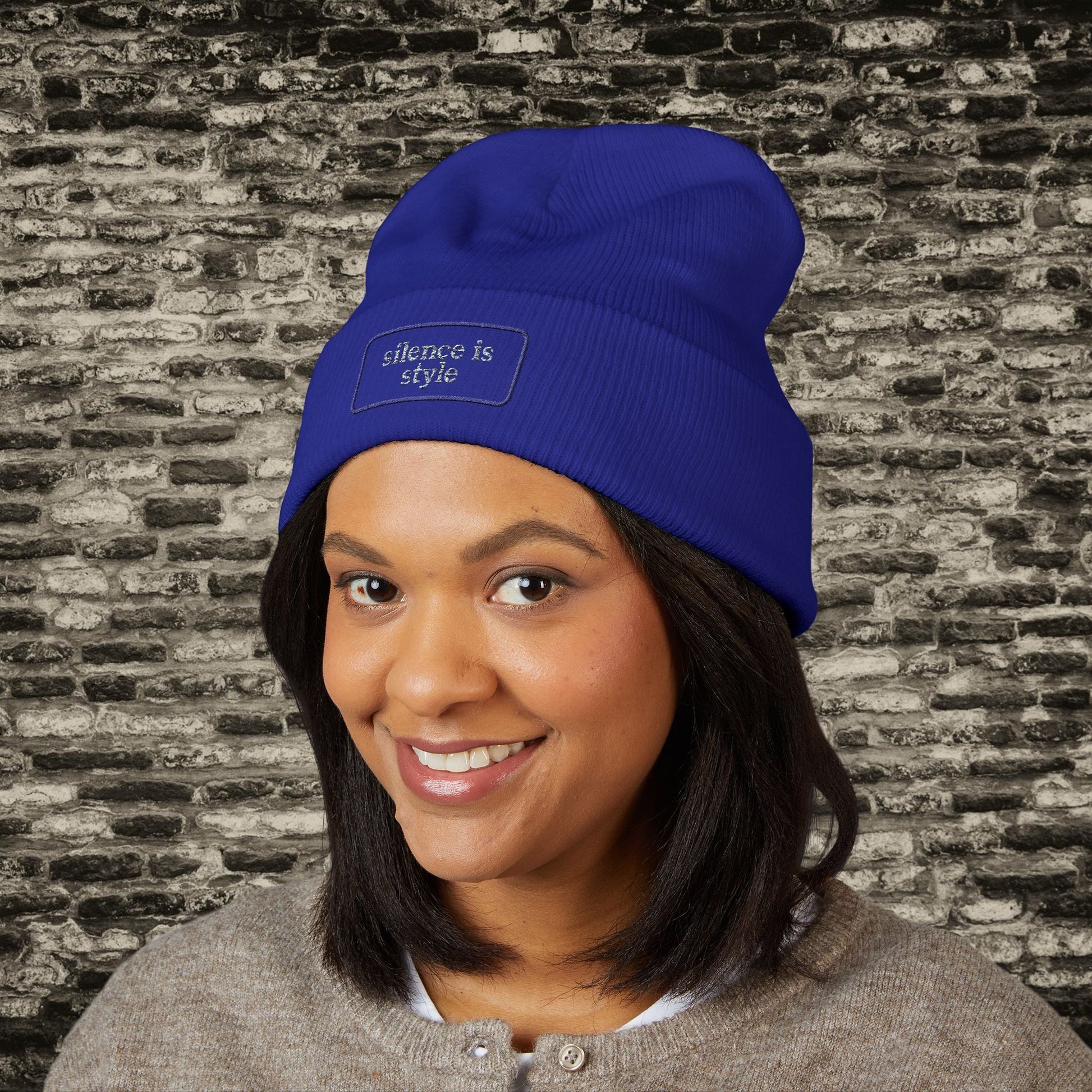 Silence Is Style” Beanie – Back to School Edition Printify