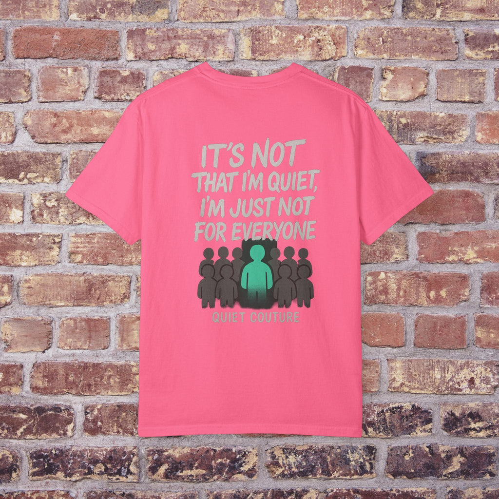 Silent But Loud Unisex T-Shirt – Quiet Couture Graffiti Drop Printify